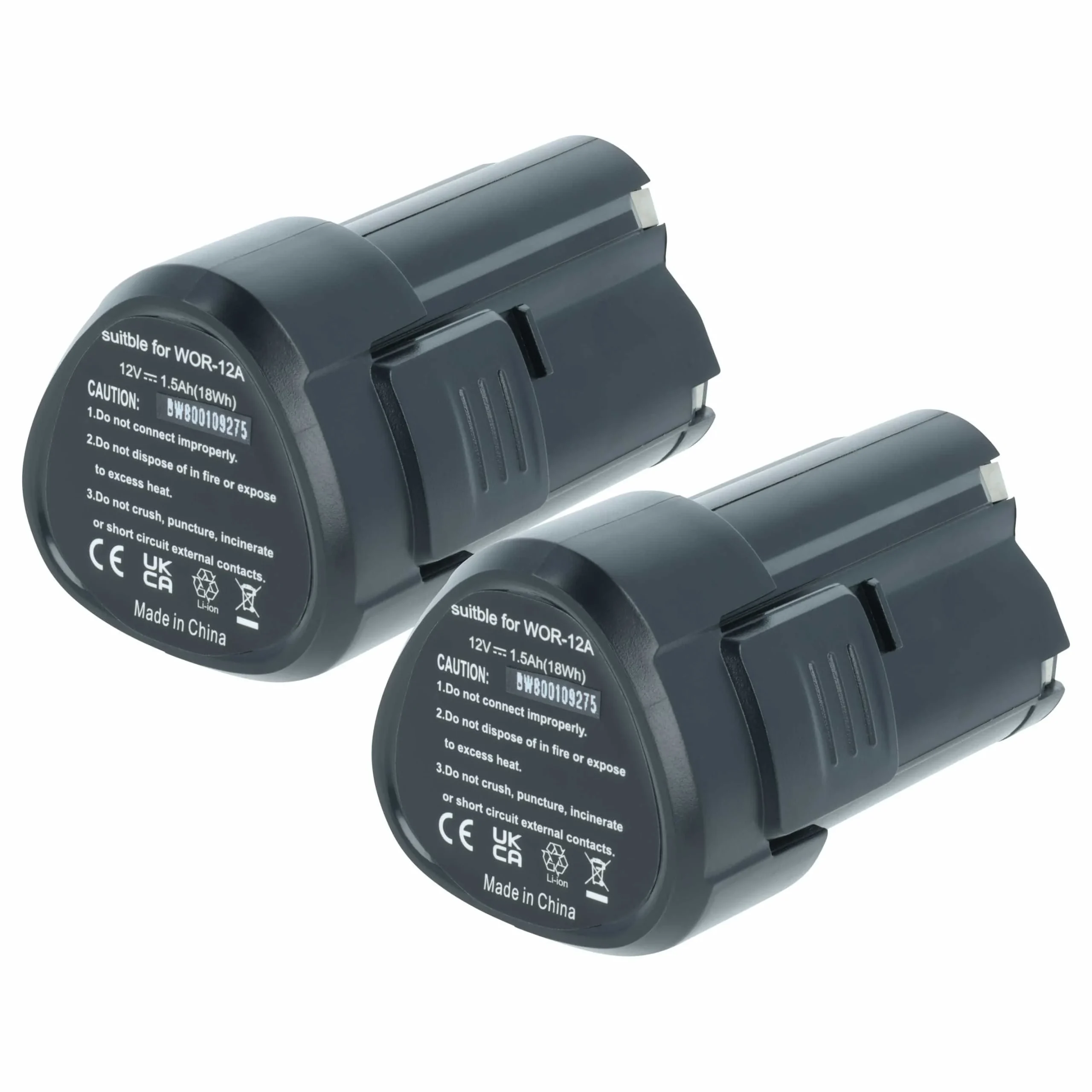 Batterie (2 pcs.) remplace Rockwell KRGRT-PN-7734031 outil électrique Worx - 1500mAh 12V Li-ion