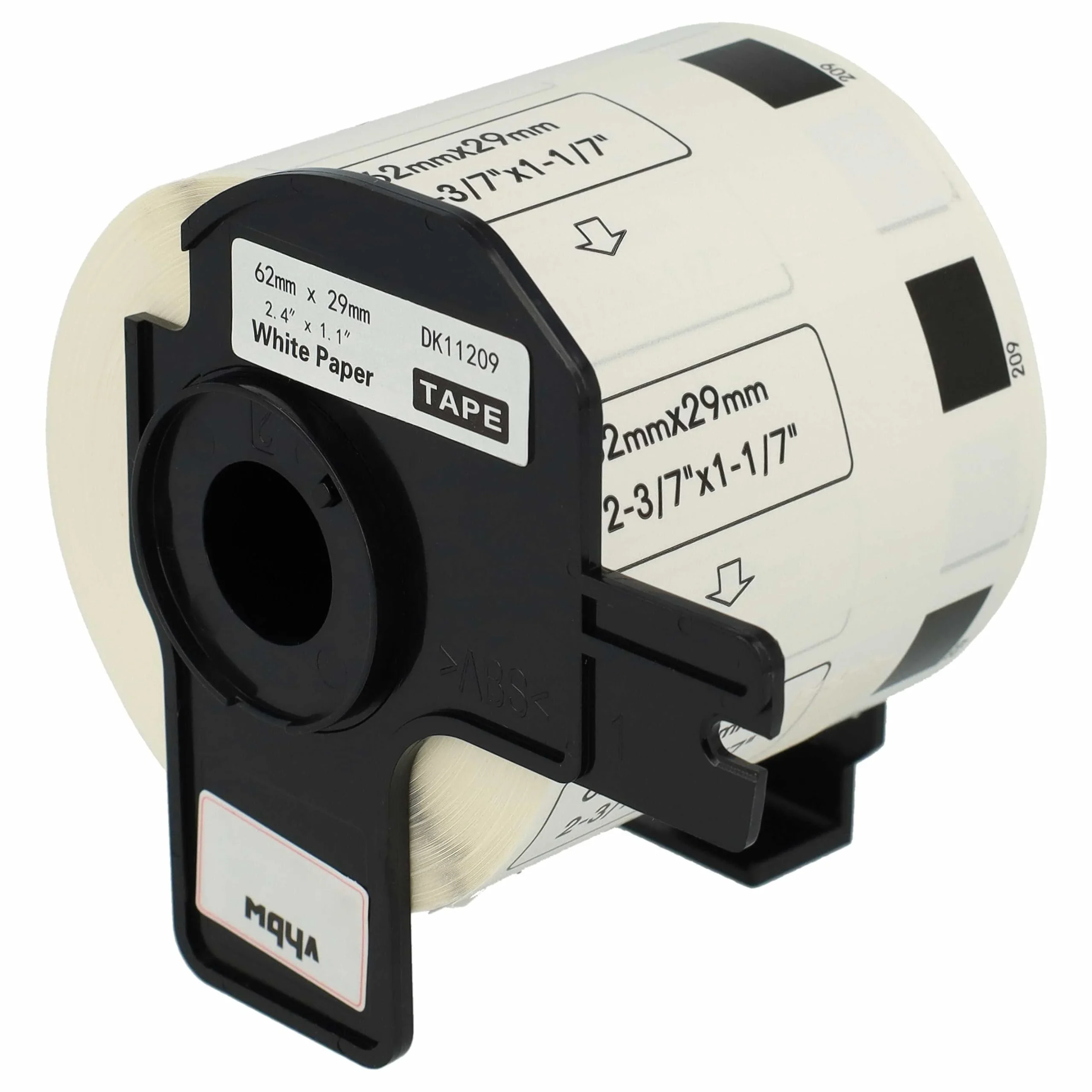 Étiquette remplacent Brother DK-11209 pour imprimante étiqueteuse - 62mm x 29mm + support
