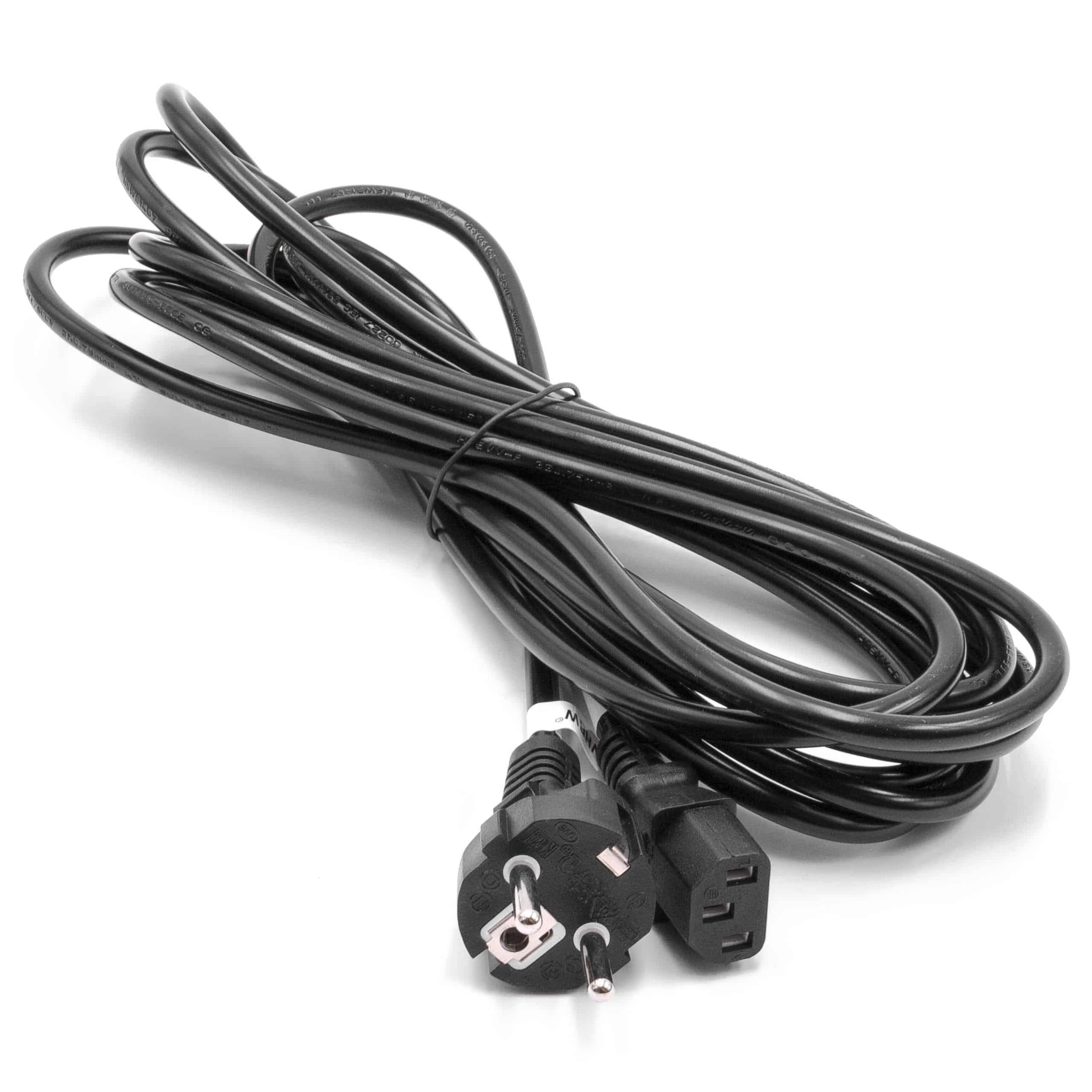 Câble d'alimentation C13 prise Euro pour appareils comme des moniteurs d'ordinateur - 5m