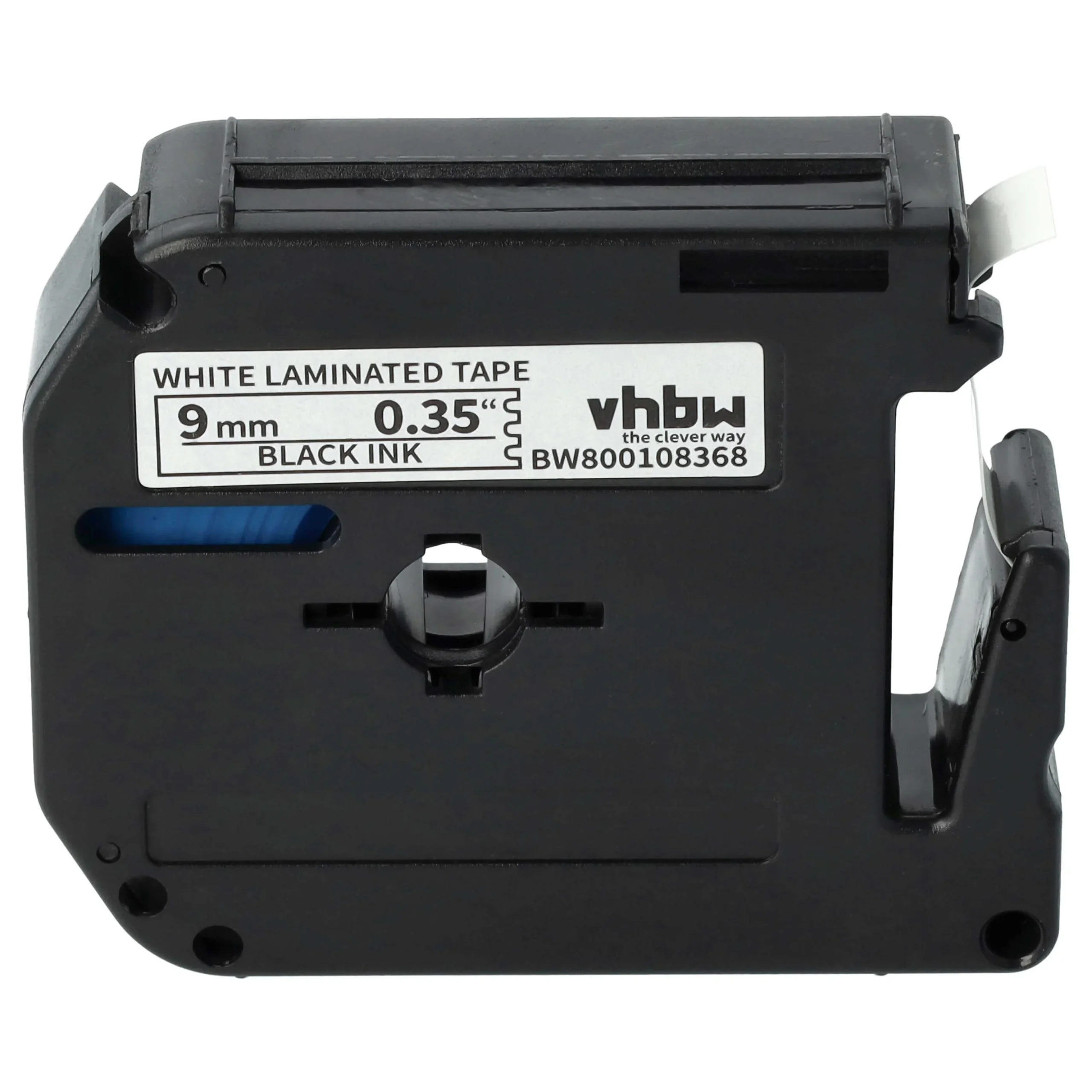 Cassette à ruban remplace Brother M-K221 - 9mm lettrage Noir ruban Blanc, plastique