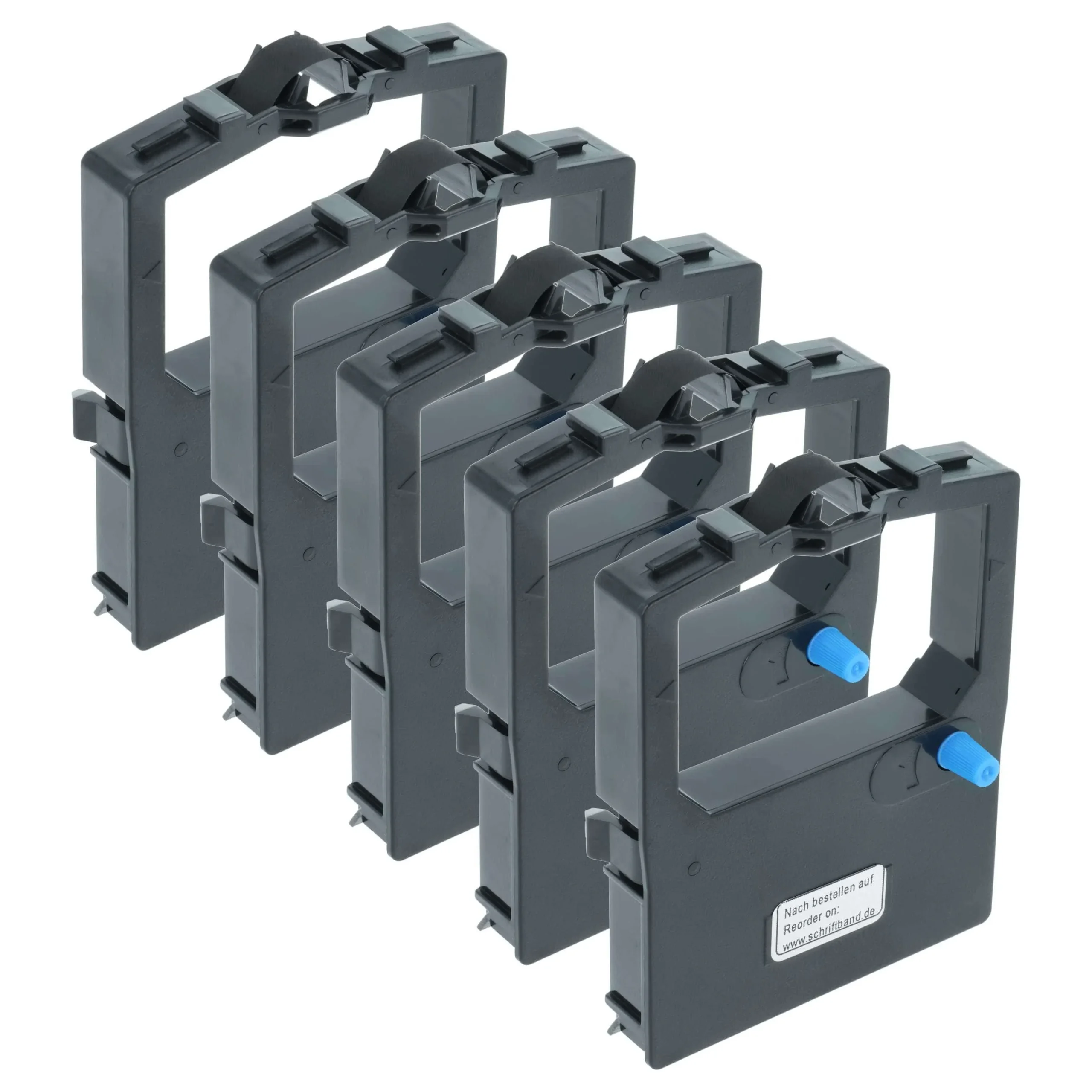 5x Ruban encreur remplace OKI 09002303 pour imprimante matricielle / étiquette - noir