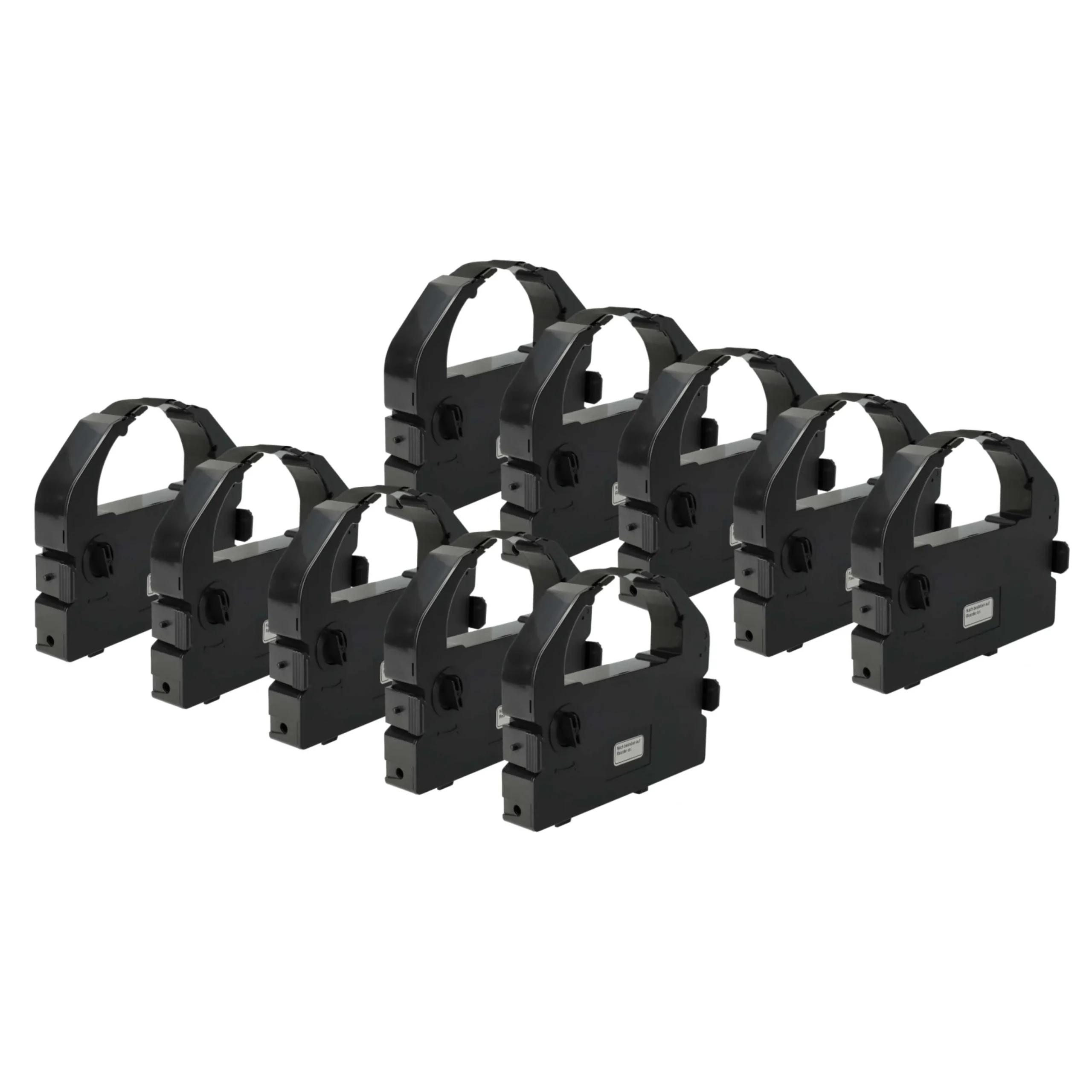 10x Ruban encreur remplace S015016 pour imprimante matricielle / étiquette - noir