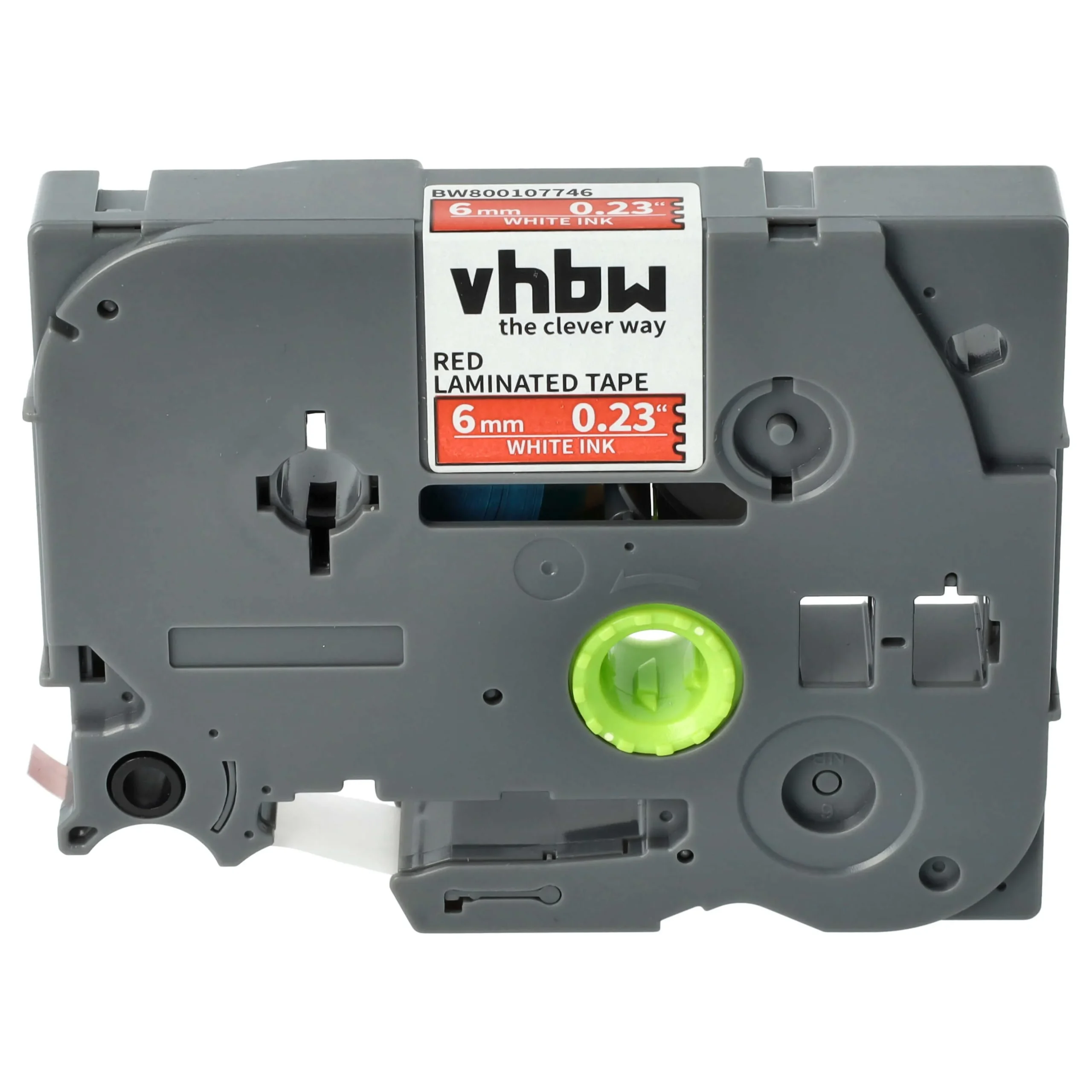 Cassette à ruban remplace Brother TZE-415 - 6mm lettrage Blanc ruban Rouge, plastique