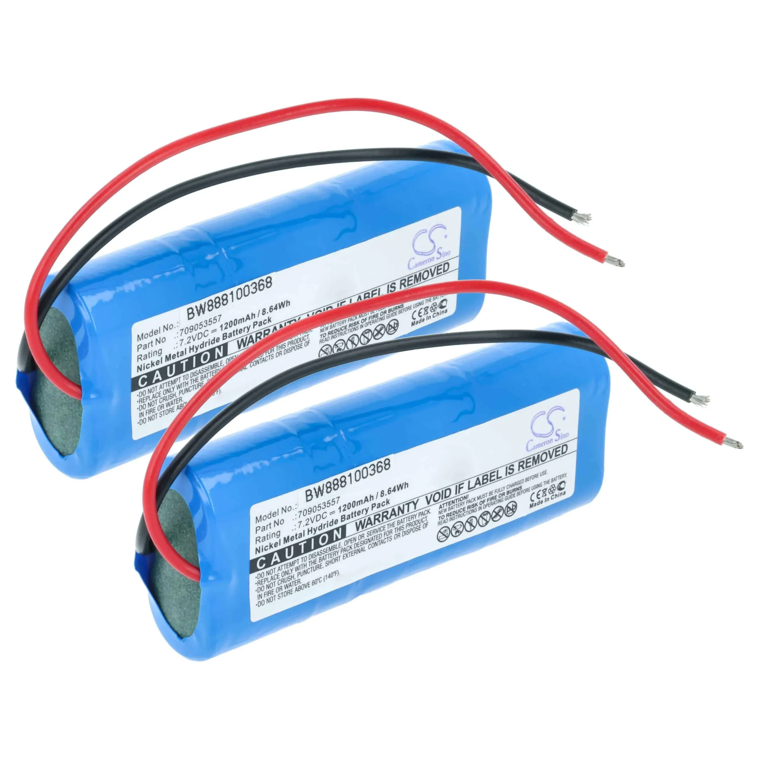 Batterie (2 pièces) remplace Seik 709053557 - 1200mAh 7,2V NiMH