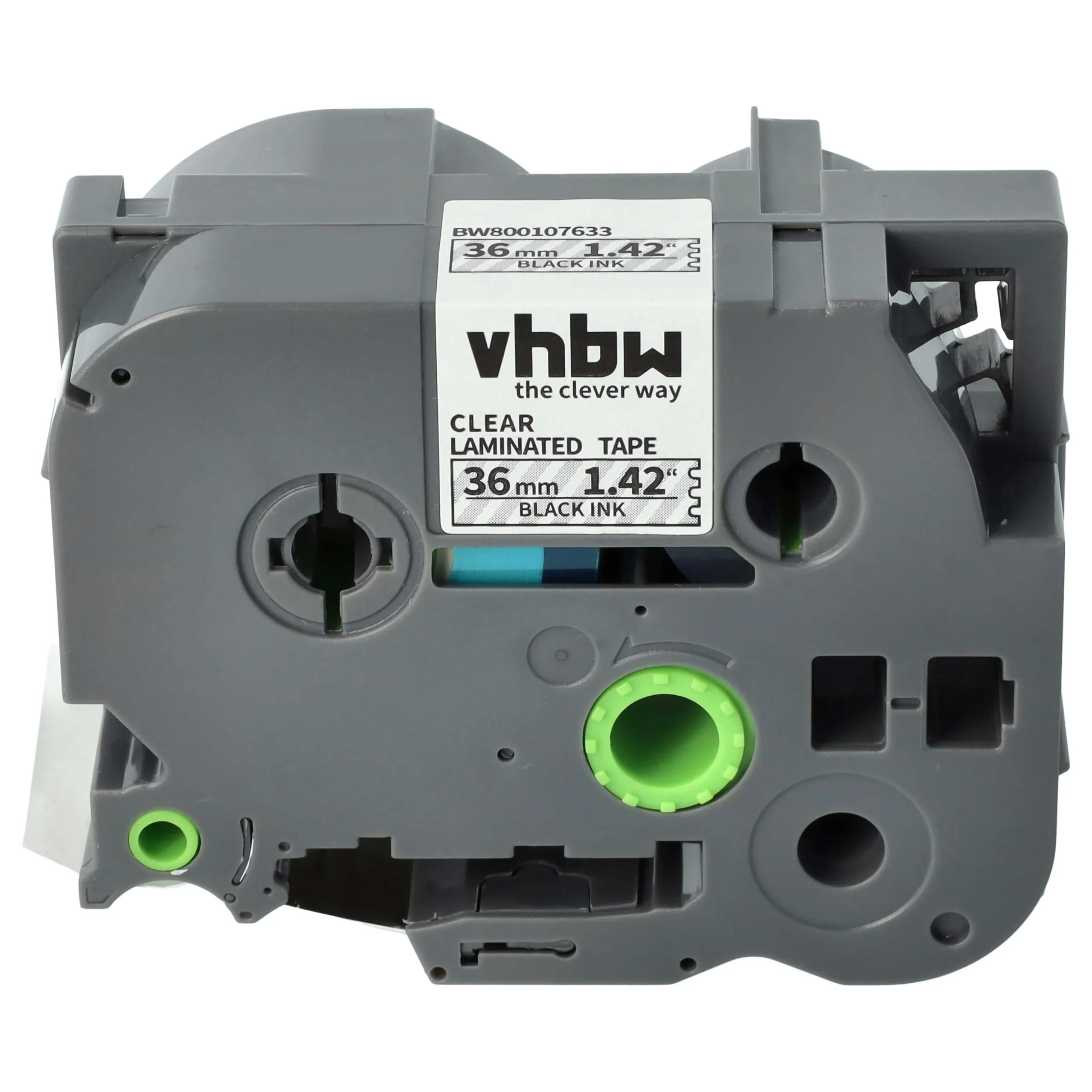 Cassette à ruban remplace Brother TZE-161, TZ-161 - 36mm lettrage Noir ruban Transparent, plastique