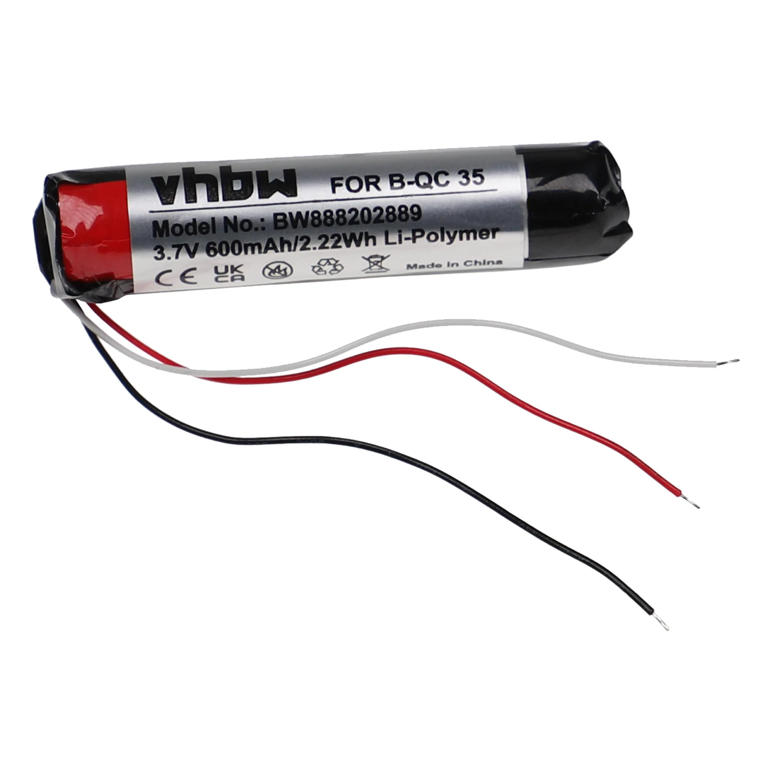 Batterie remplace Sony AHB110520, 7226008-1767, 759944-0010 casque audio Bose - 600mAh 3,7V Li-polymère