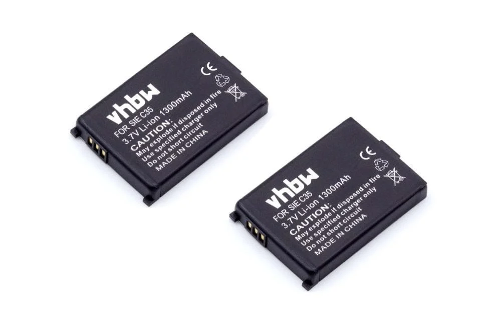 2x Batteries remplace Siemens L36880-N5401-A102 pour téléphone Swisscom - 1300mAh 3,7V Li-ion