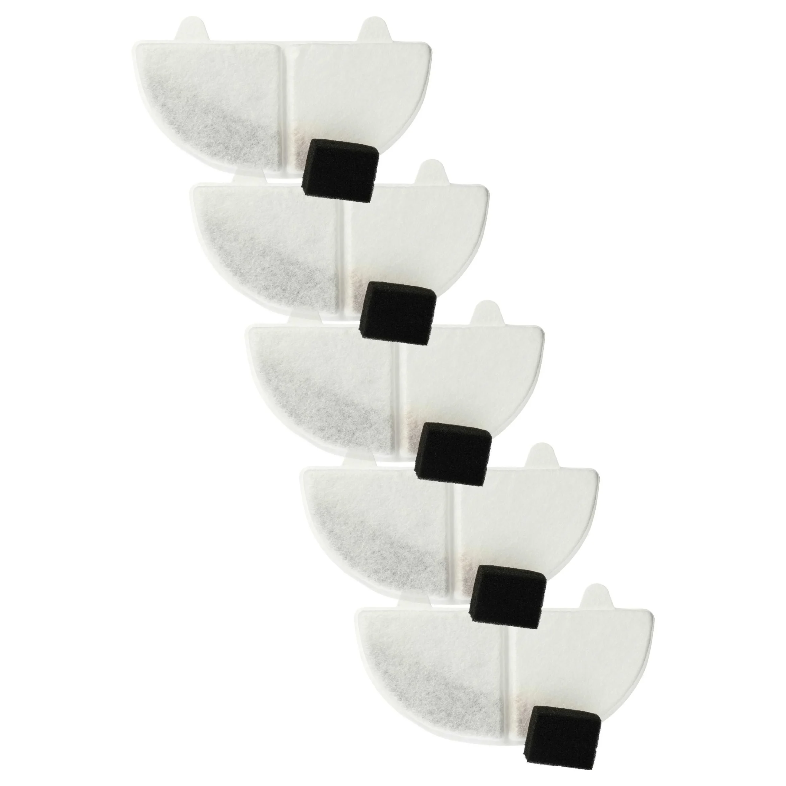 5x Filtre pour fontaine à eau HomeRunPet CF2, WF20 - Filtre à eau + filtre de pompe