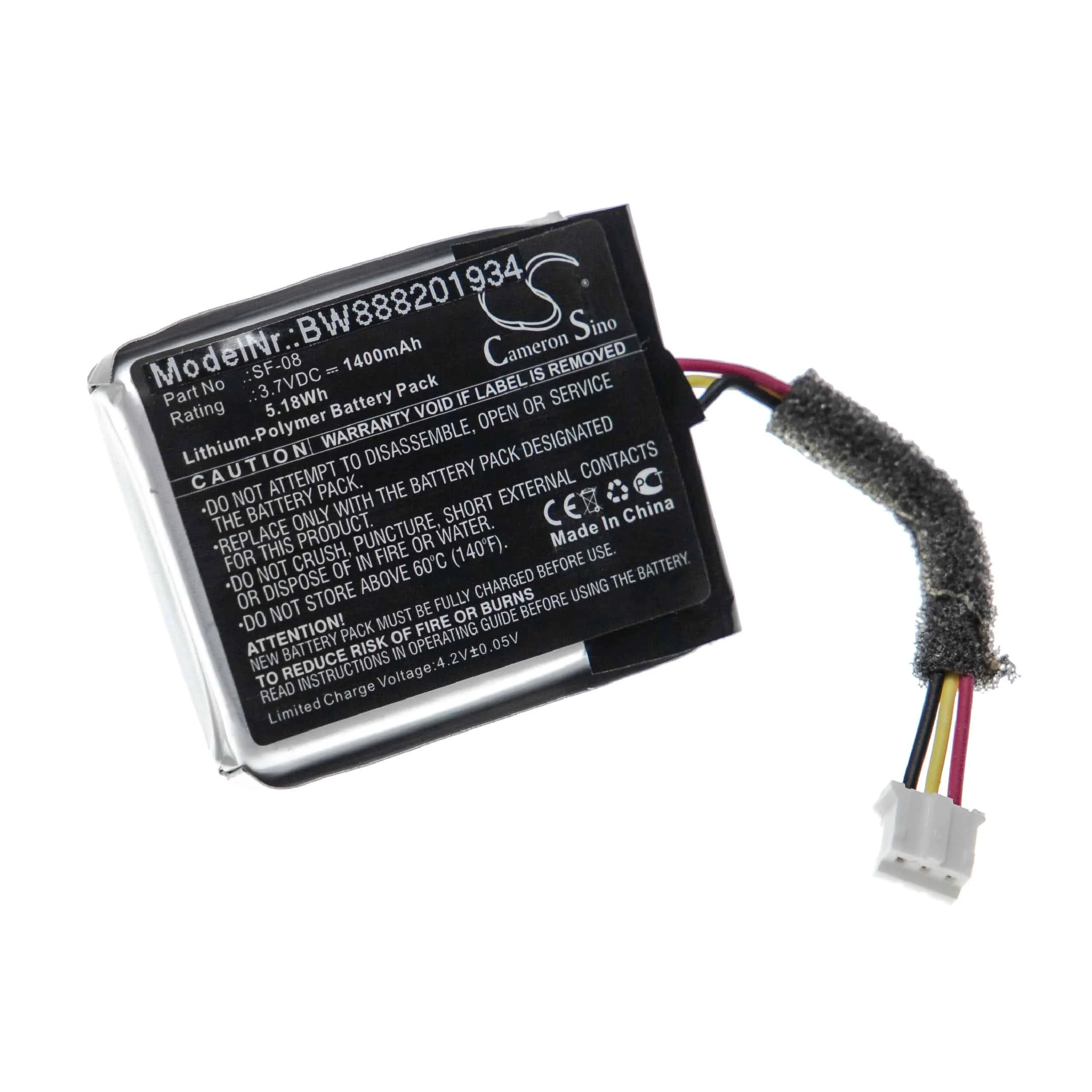 Batterie remplace Sony SF-08 enceinte Sony - 1400mAh 3,7V Li-polymère