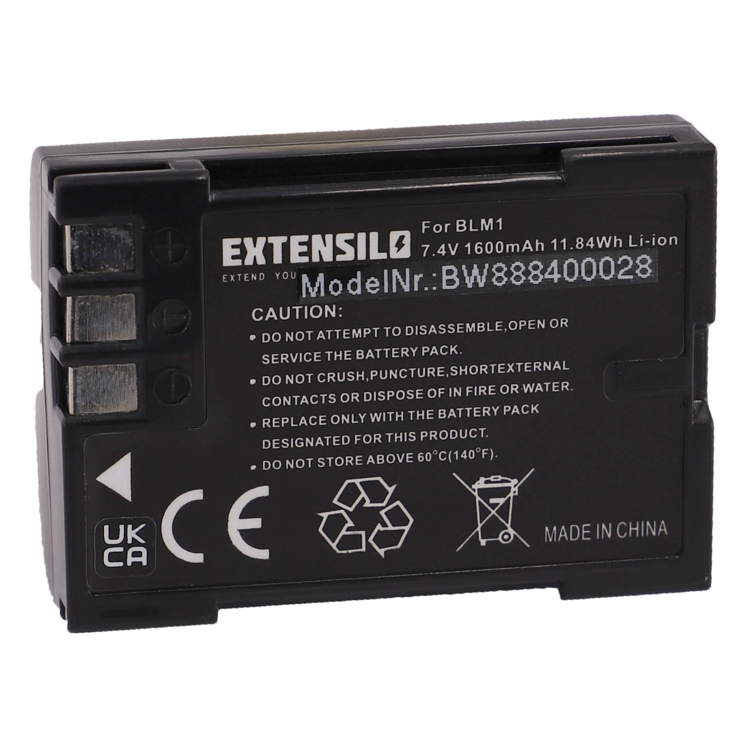 Batterie remplace Olympus PS-BLM1 pour appareil photo Olympus- 1600mAh 7,4V Li-ion
