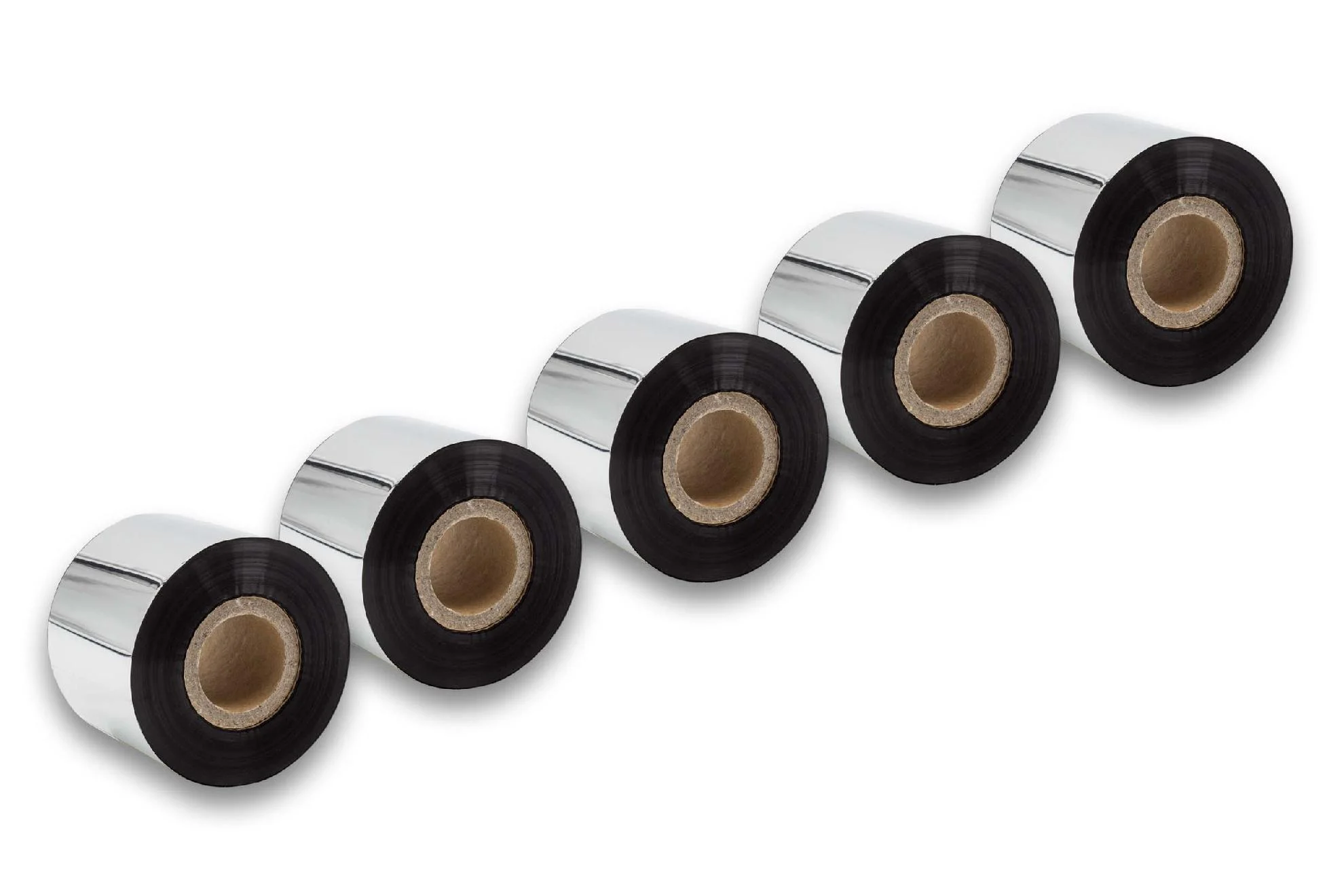 5x Ruban de transfert thermique pour imprimante Godex, Printronix, TSC, Valentin - 50 mm x 300 m, cire-plus