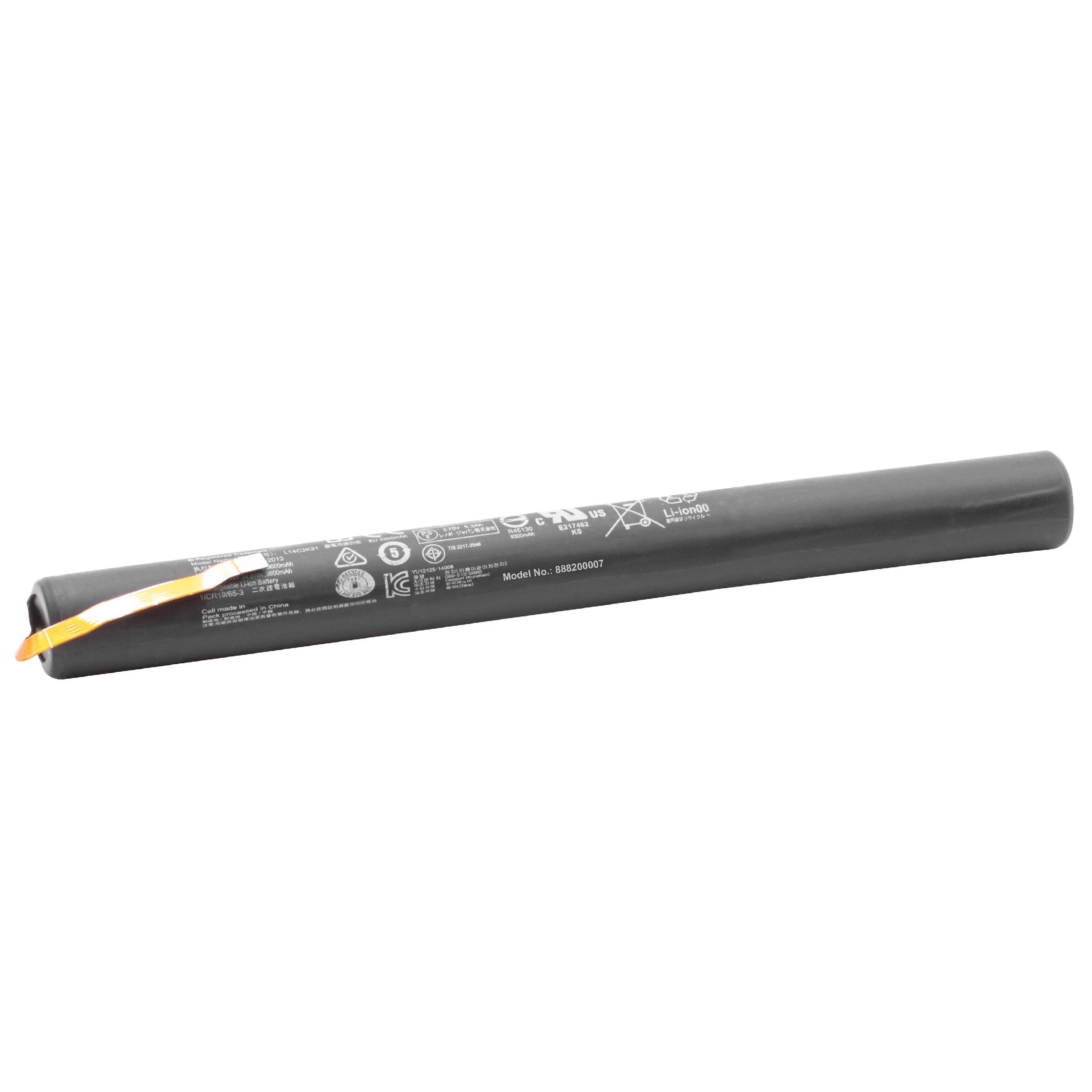 Batterie remplace Lenovo L14d2k31, L14d3k31, L14C3K31, L14C2K31, 14D3K31 tablette - 9600mAh 3,75V Li-ion