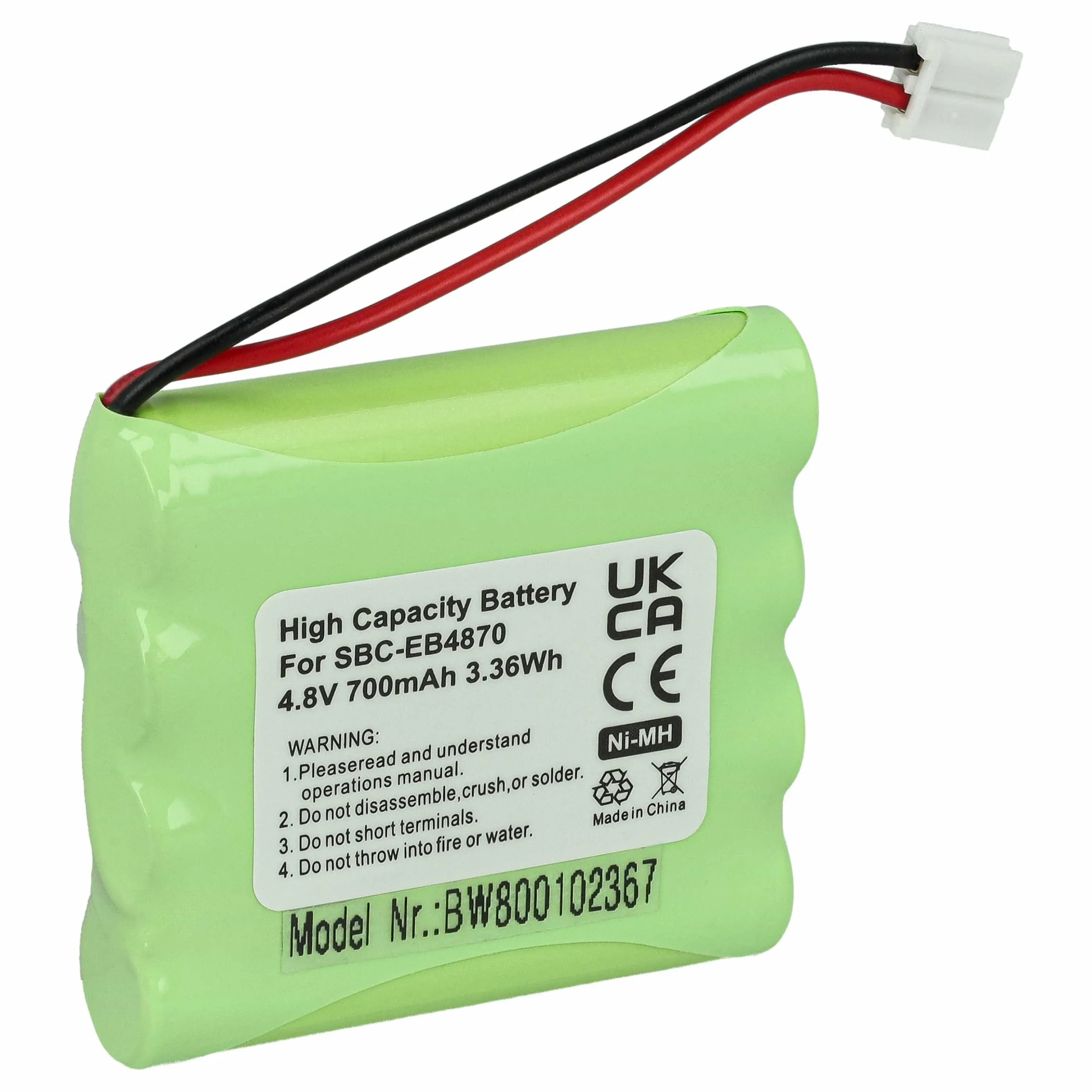 Batterie remplace MT700D04C051 pour moniteur bébé Philips - 700mAh 4,8V NiMH