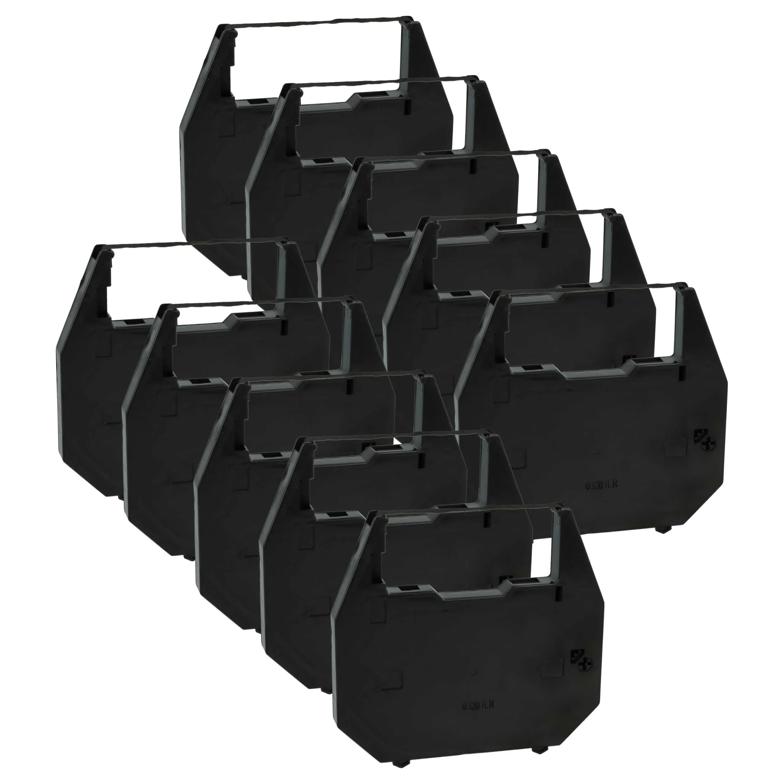 10x Ruban encreur remplace 186c1 pour imprimante matricielle / étiquette - noir