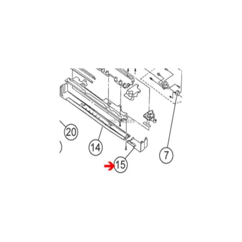 CACHE INFERIEUR DROIT - FUJITSU ATLANTIC