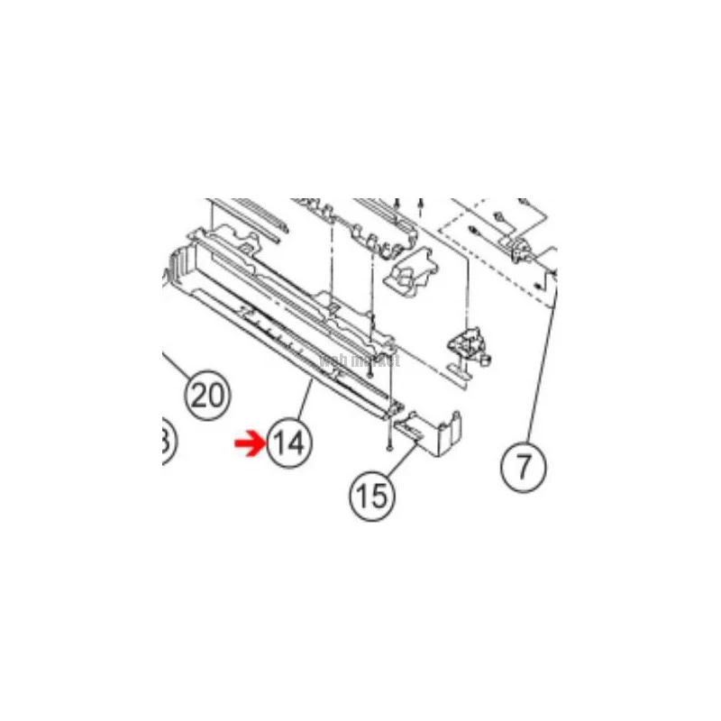 CACHE INFERIEUR GAUCHE - FUJITSU ATLANTIC