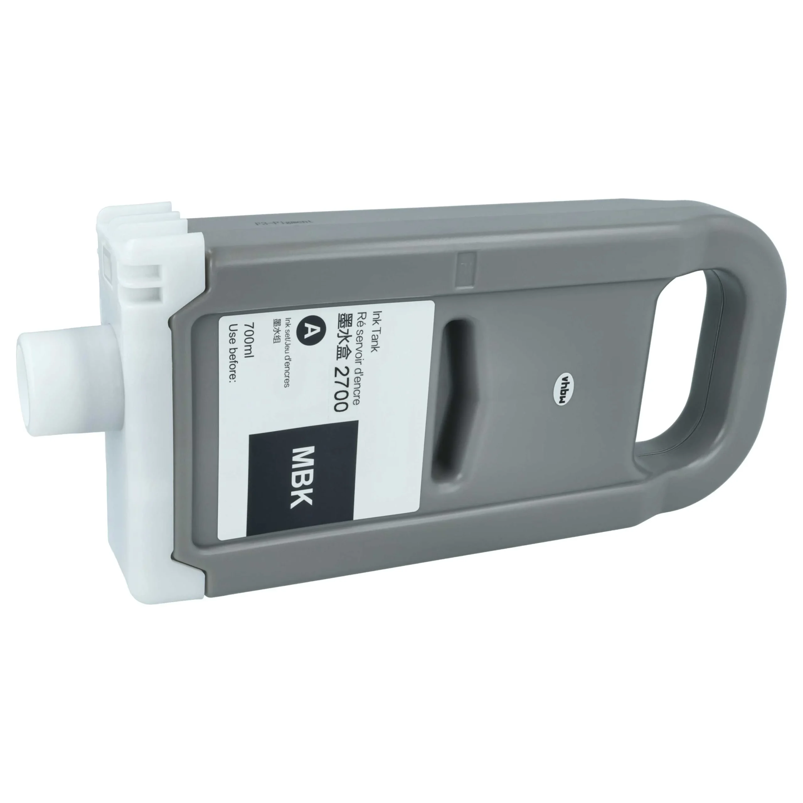 Cartouche remplace Canon PFI-3700 MBK pour imprimante Canon - noir mat 700ml