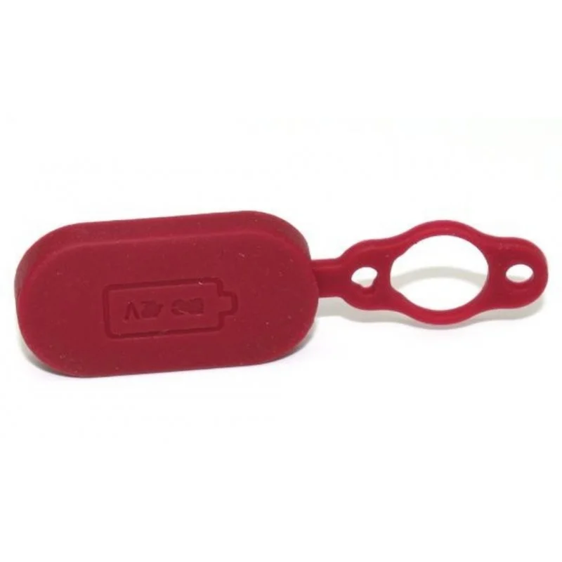 Capuchon port de charge en caoutchouc rouge - Promos