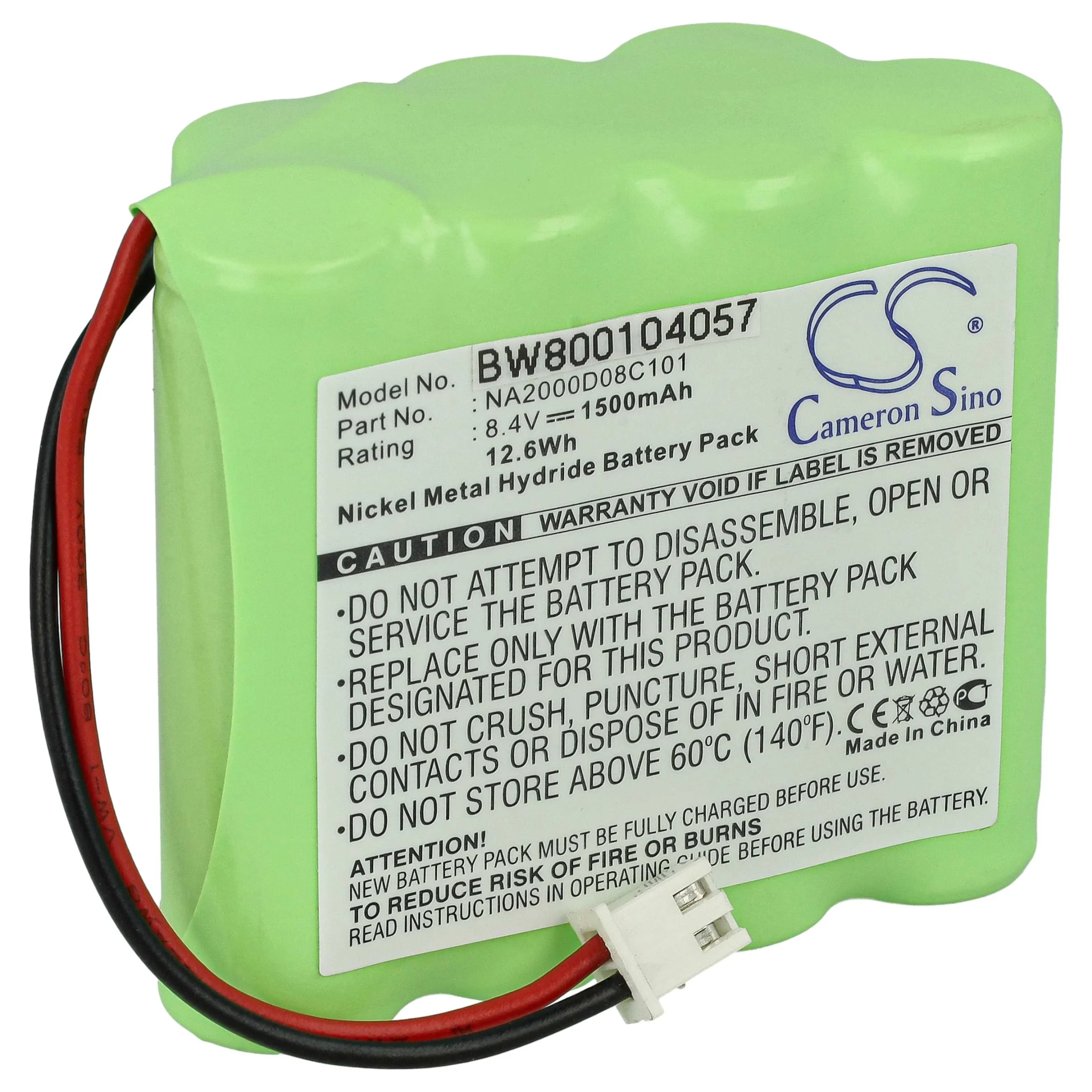Batterie remplace Dual NA2000D08C101 radio - 1500mAh 8,4V NiMH