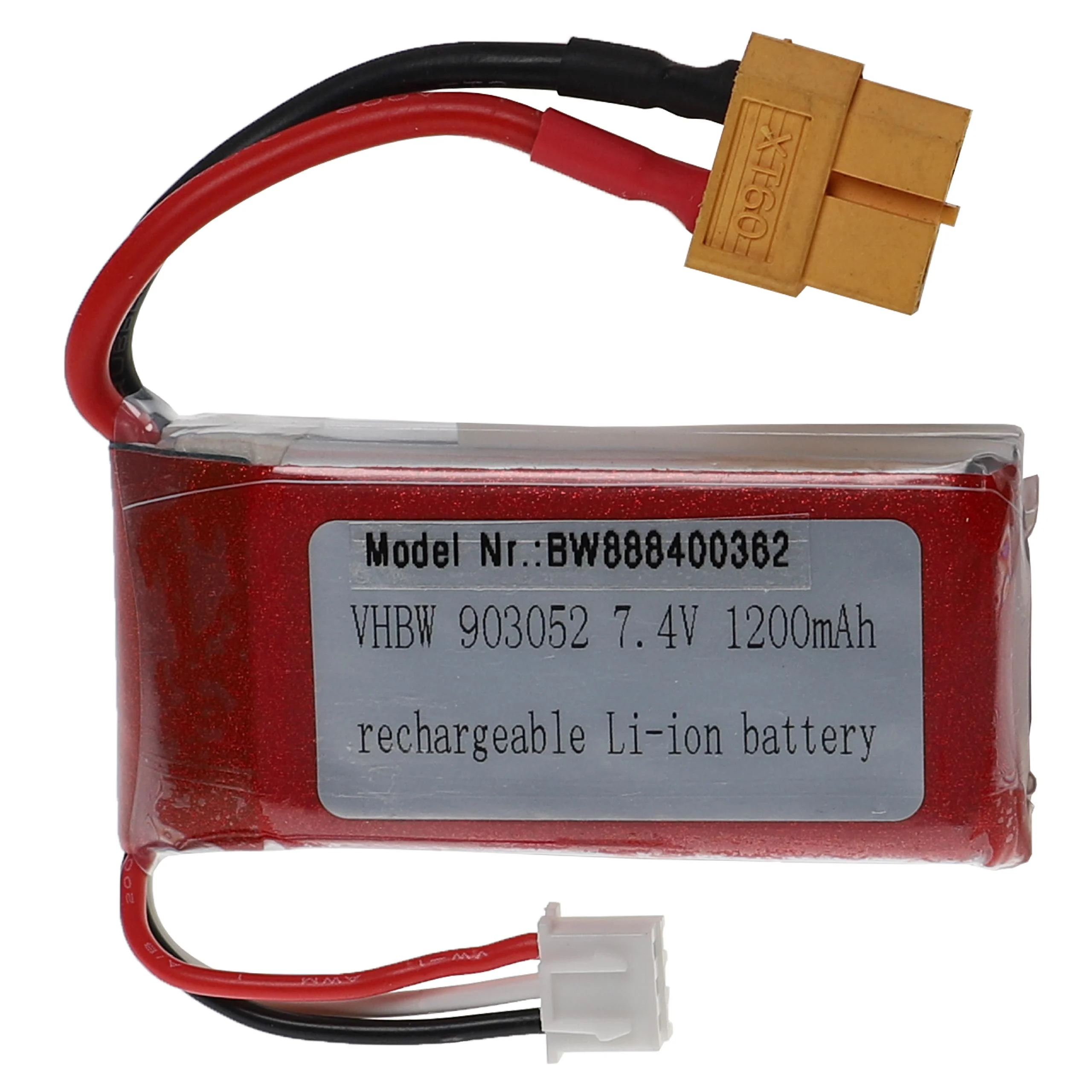 Batterie modèle radio-télécommandé - 1200mAh 7,4V Li-polymère, XT60