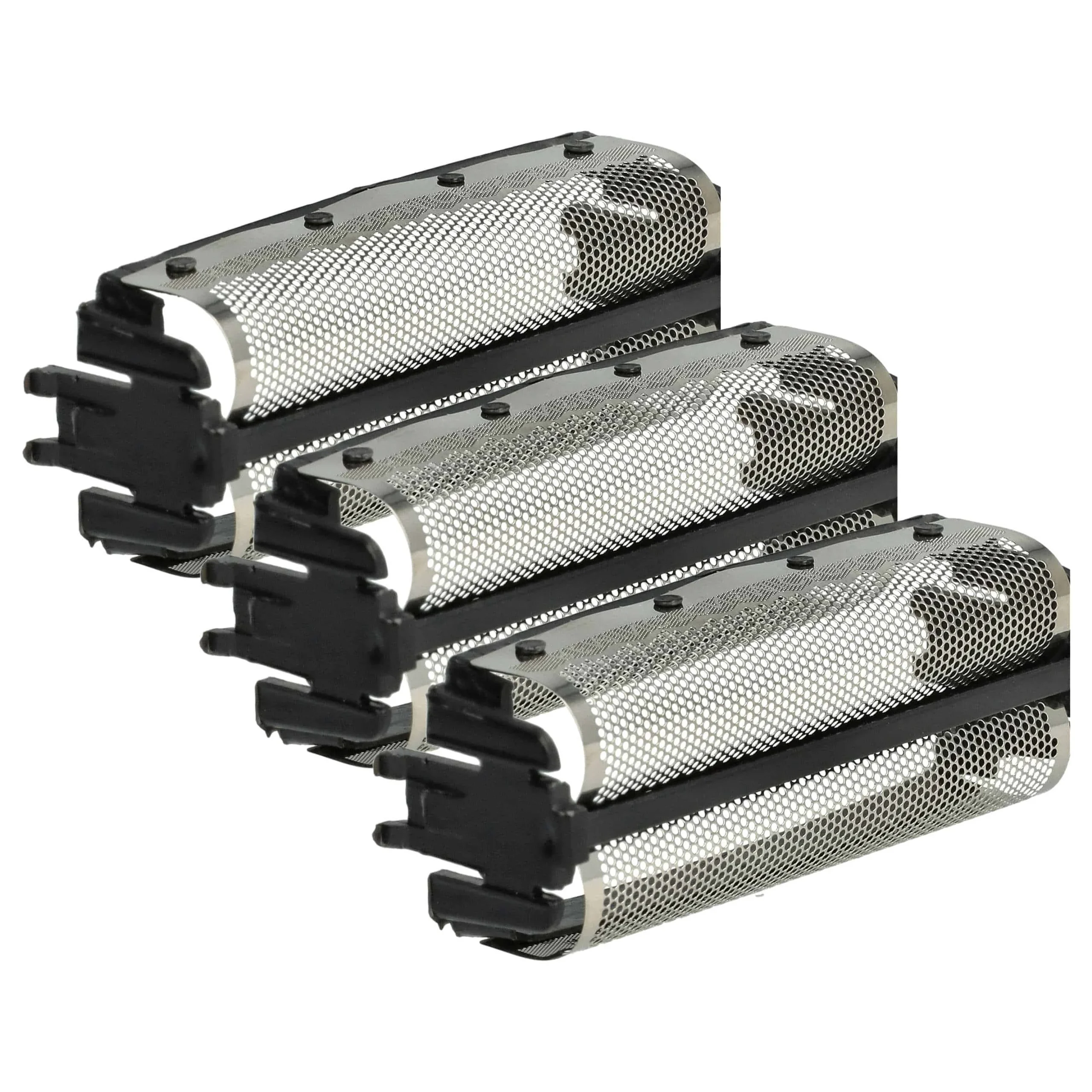 3x Grilles doubles remplace Remington SP-62, SP-61 pour rasoir Remington - avec cadre de tête, noir