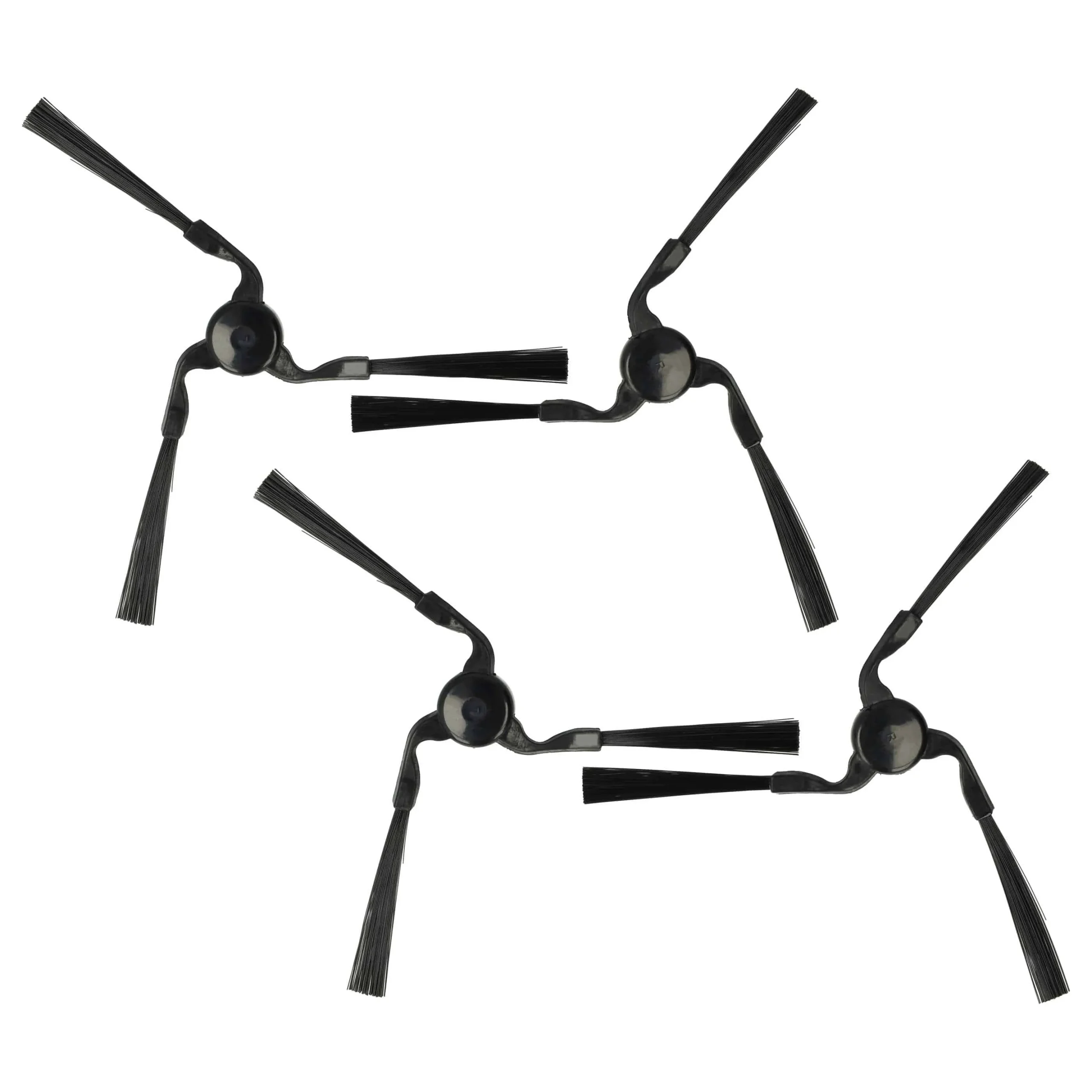 4x Brosses latérales à 3 bras (droit et gauche) remplace Miele 9724010, RX1-SB, RX-SB2 pour Miele