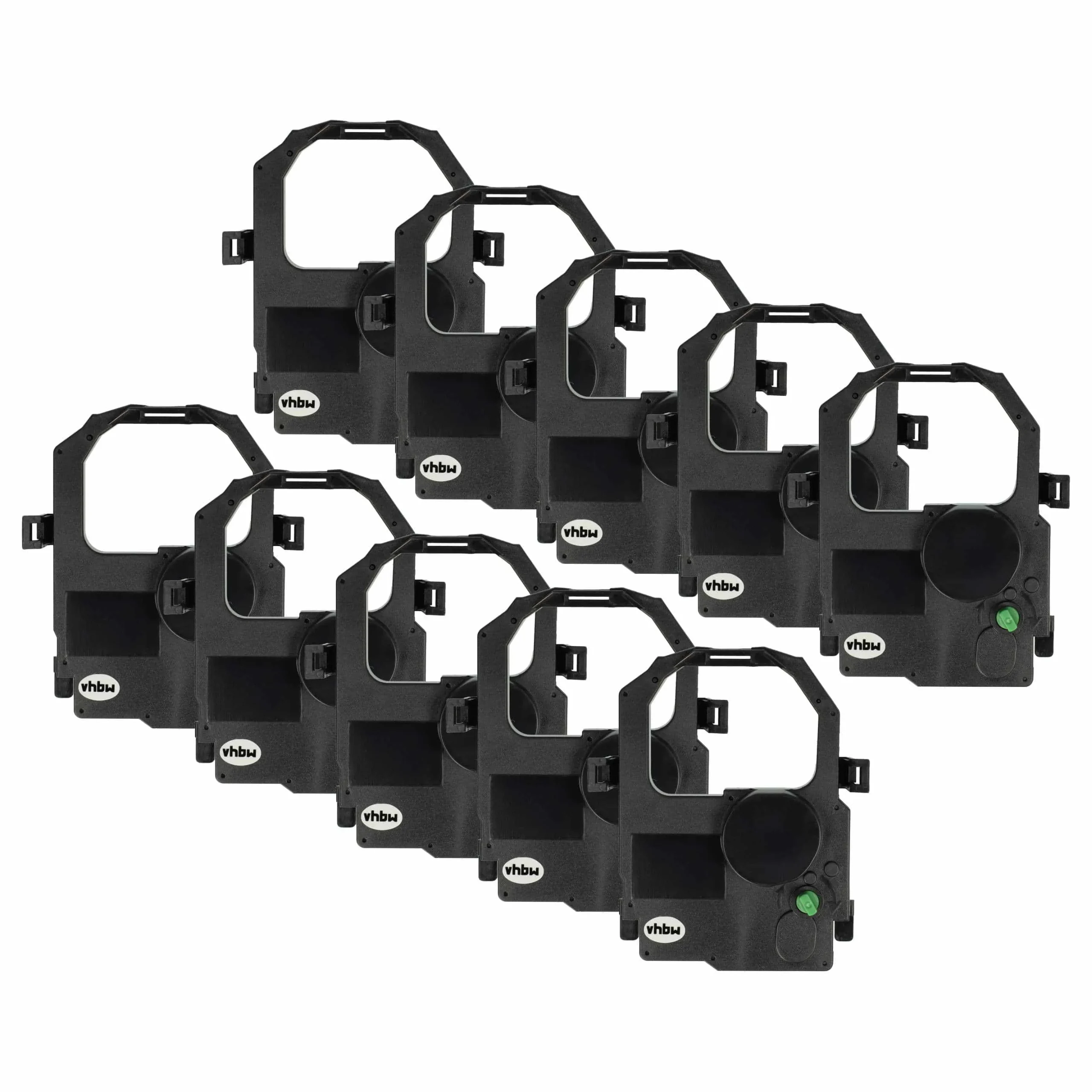 10x Ruban encreur remplace Tally MIP480-KA pour imprimante matricielle / étiquette - noir
