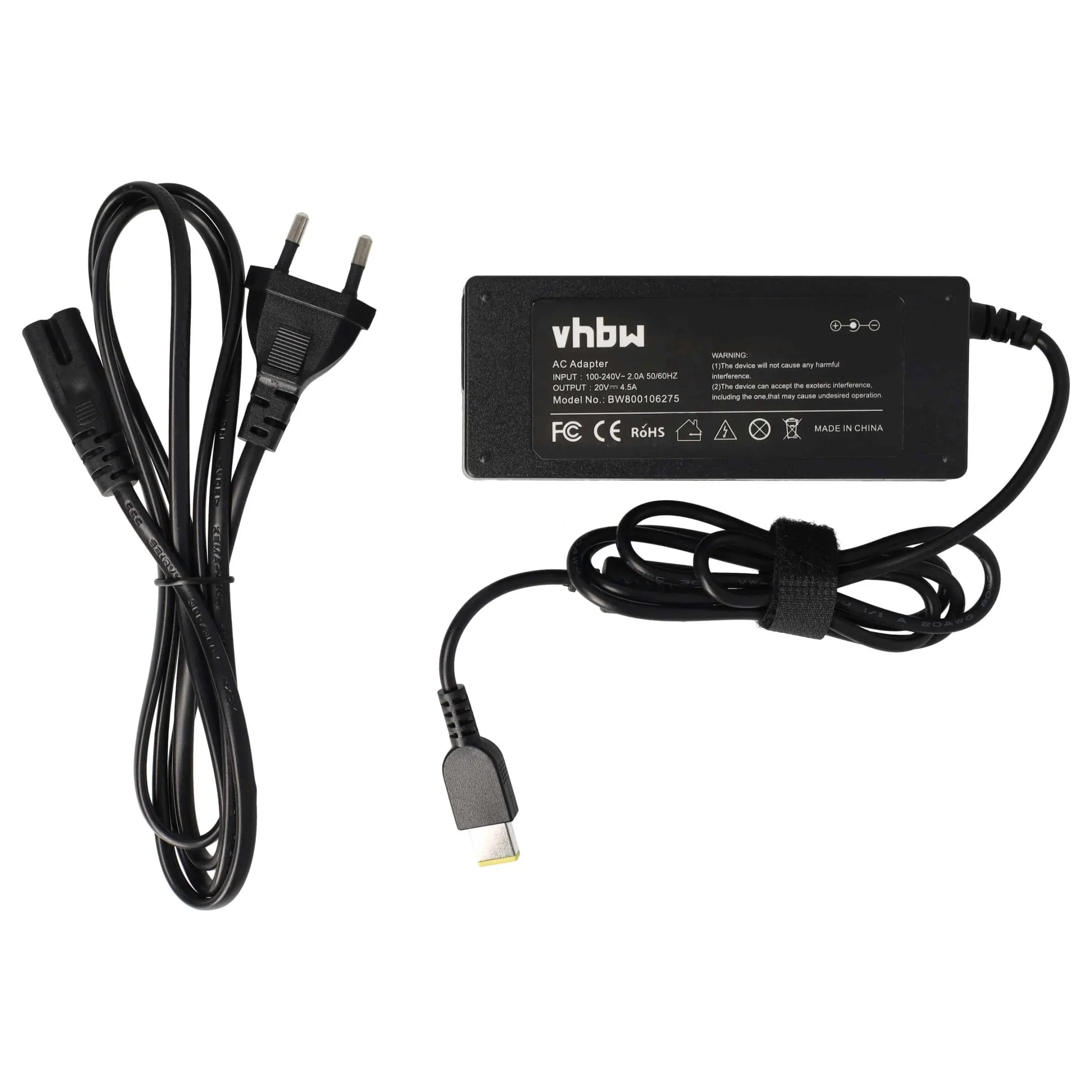 Alimentation remplace Lenovo 0B47030, 0C19880, 36200245 pour ordinateur portable Lenovo - 200 cm, 90 W