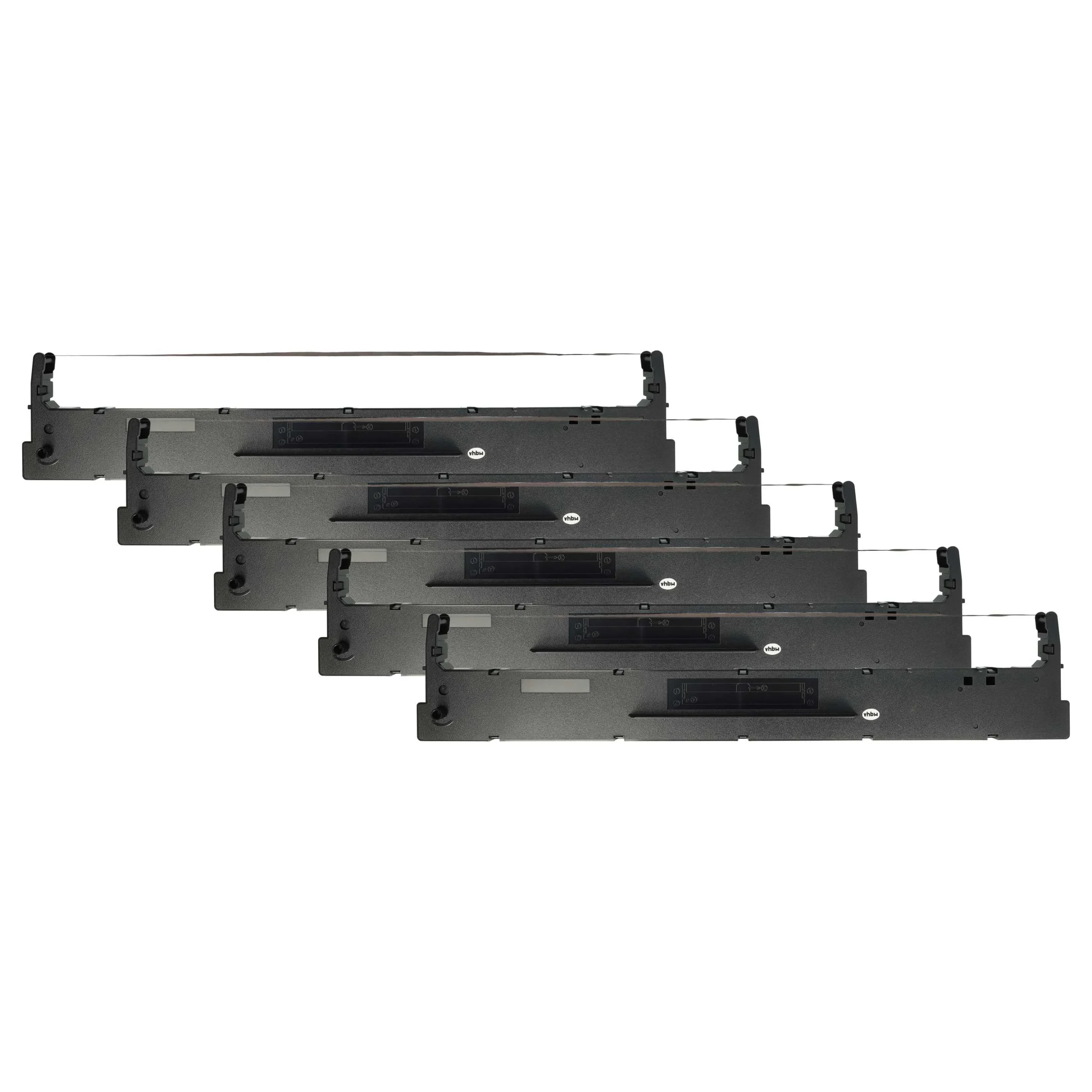 5x Ruban encreur remplace Tally 099061L, 099003L, 099004L pour imprimante matricielle / étiquette - noir