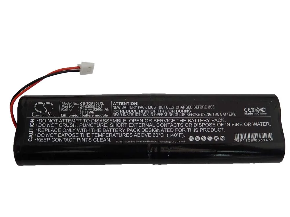 Batterie remplace Topcon EGP-0620-1, 24-030001-01 outil de mesure Topcon - 5200mAh 7,4V Li-ion