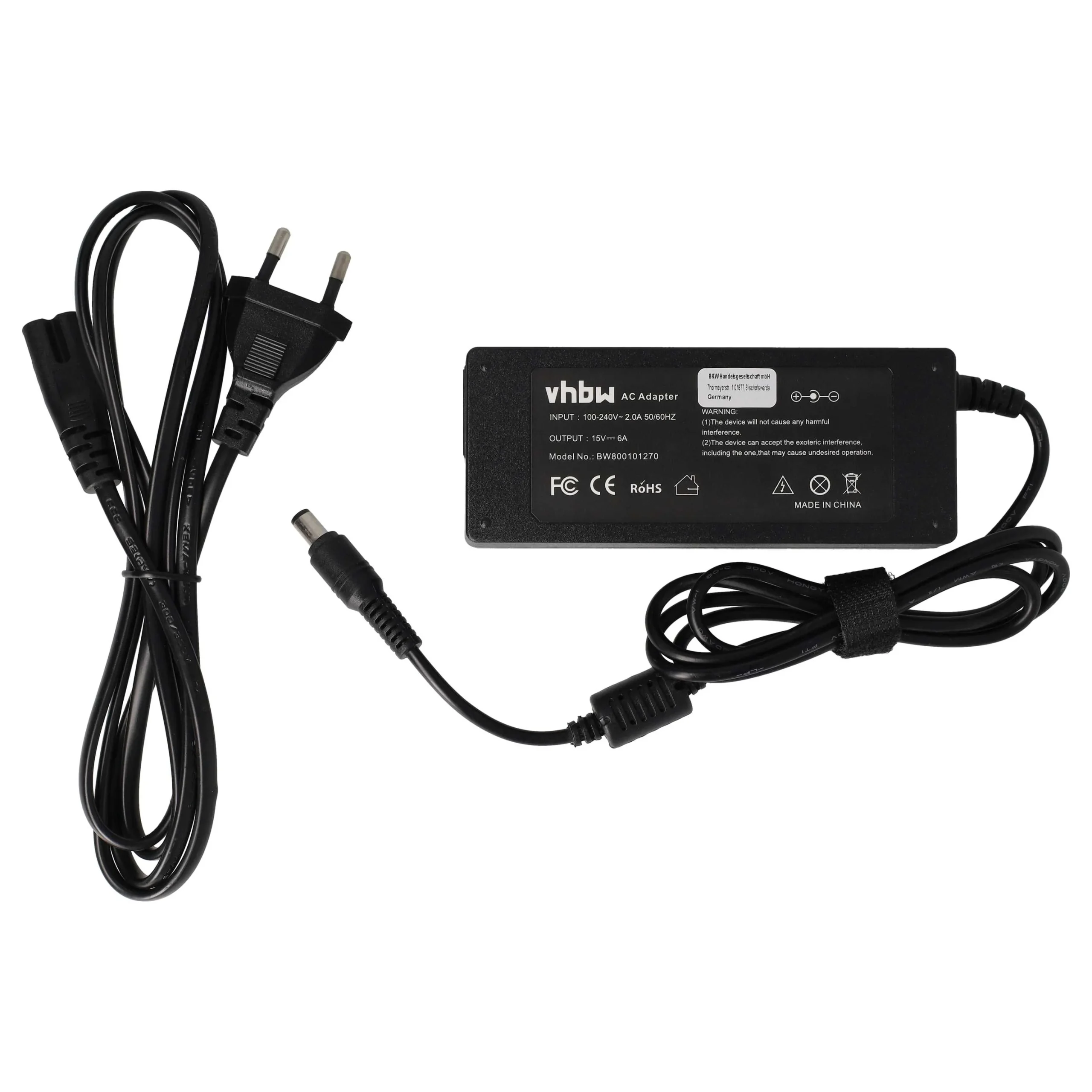 Alimentation remplace Toshiba PA2450U, PA2444U, PA2521U pour ordinateur portable Toshiba - 200 cm, 90 W