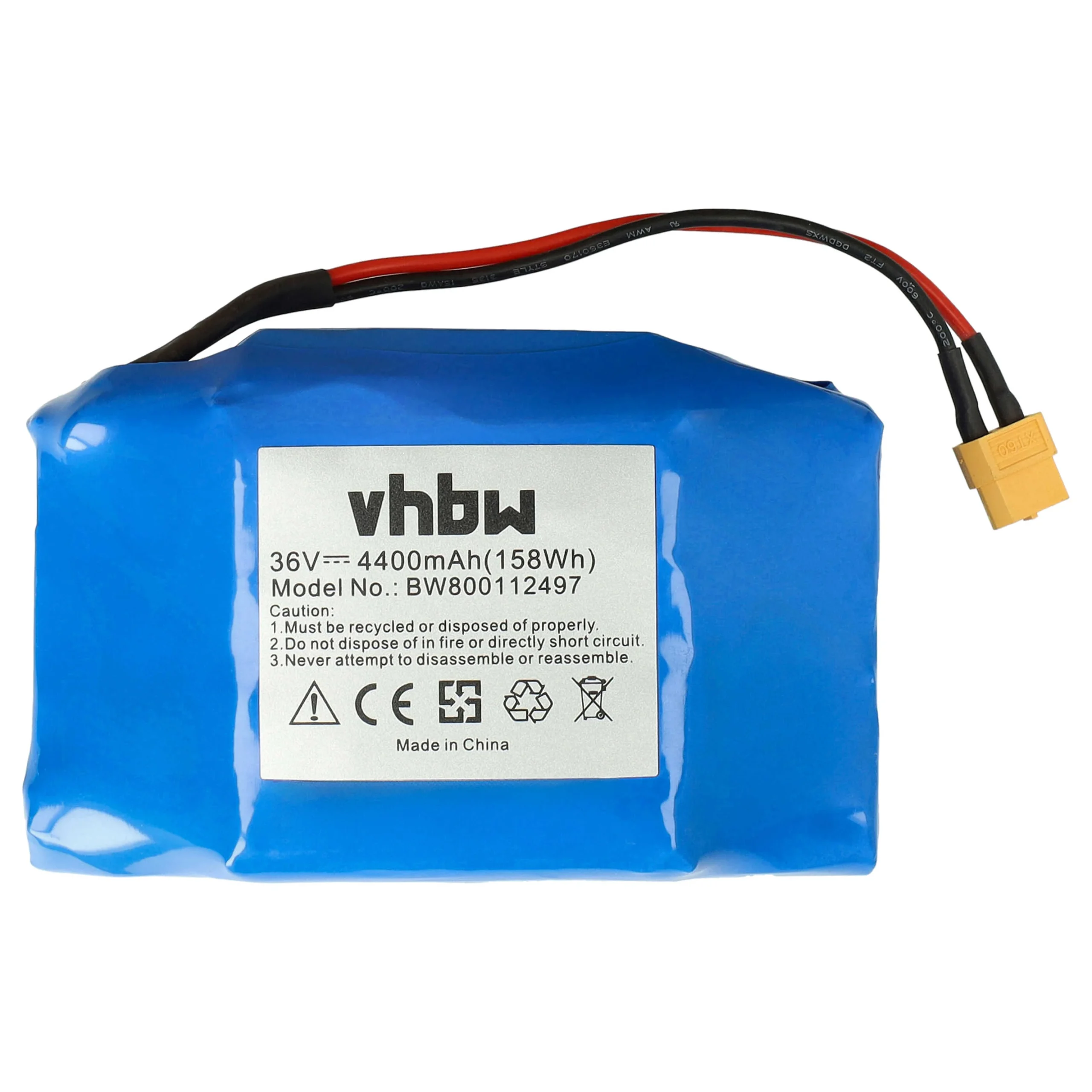 Batterie remplace Bluewheel 10IXR19/65-2, HPK-11 gyropode - 4400mAh 36V Li-ion