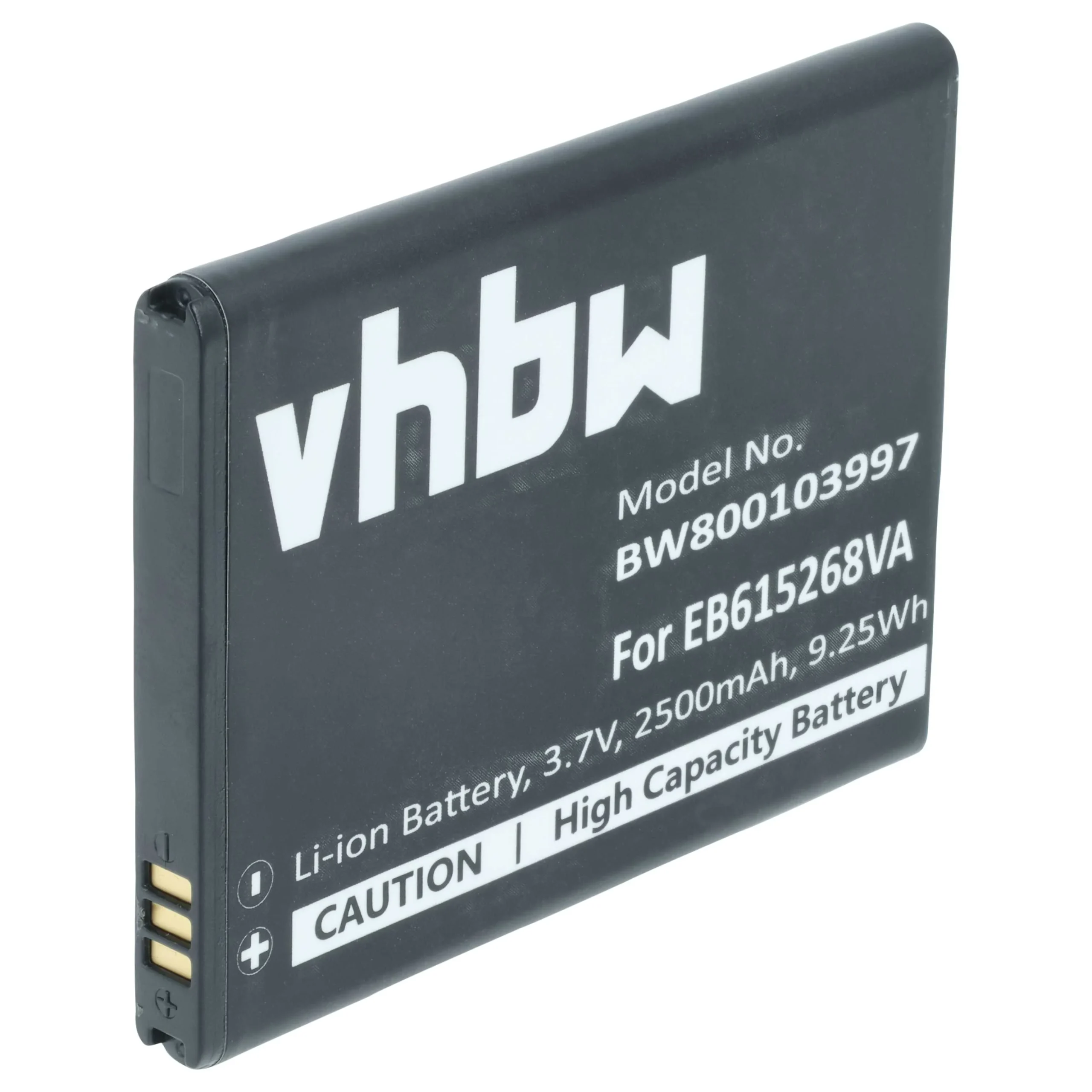 Batterie remplace Samsung EB615268VABXAR, EB615268VA téléphone portable Samsung - 2500mAh 3,7V Li-ion