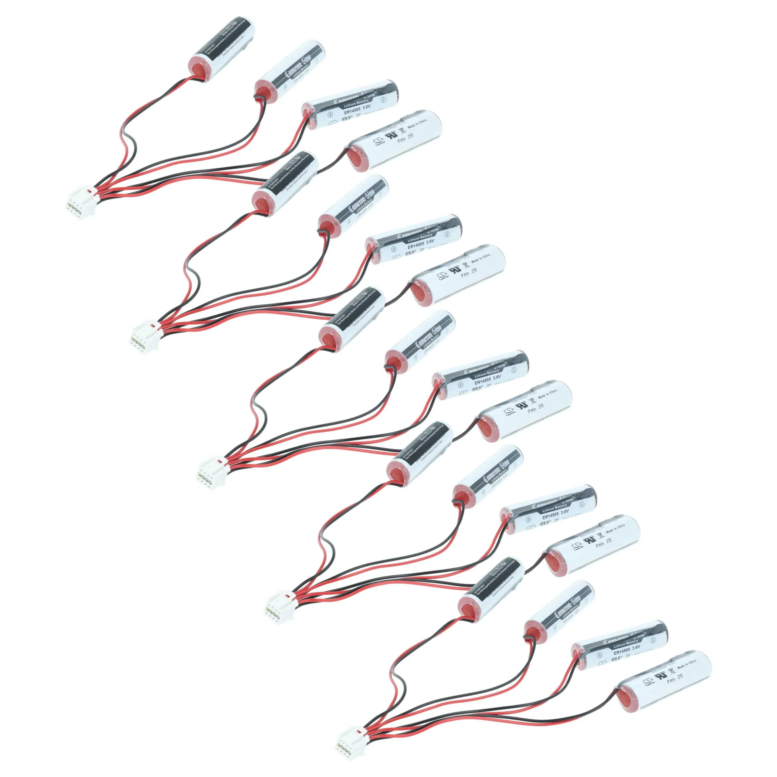 Pile (5 pcs.) remplace Yaskawa HW0470360-A pour robot industriel Yaskawa - 2400mAh 3,6V Li-SOCl2
