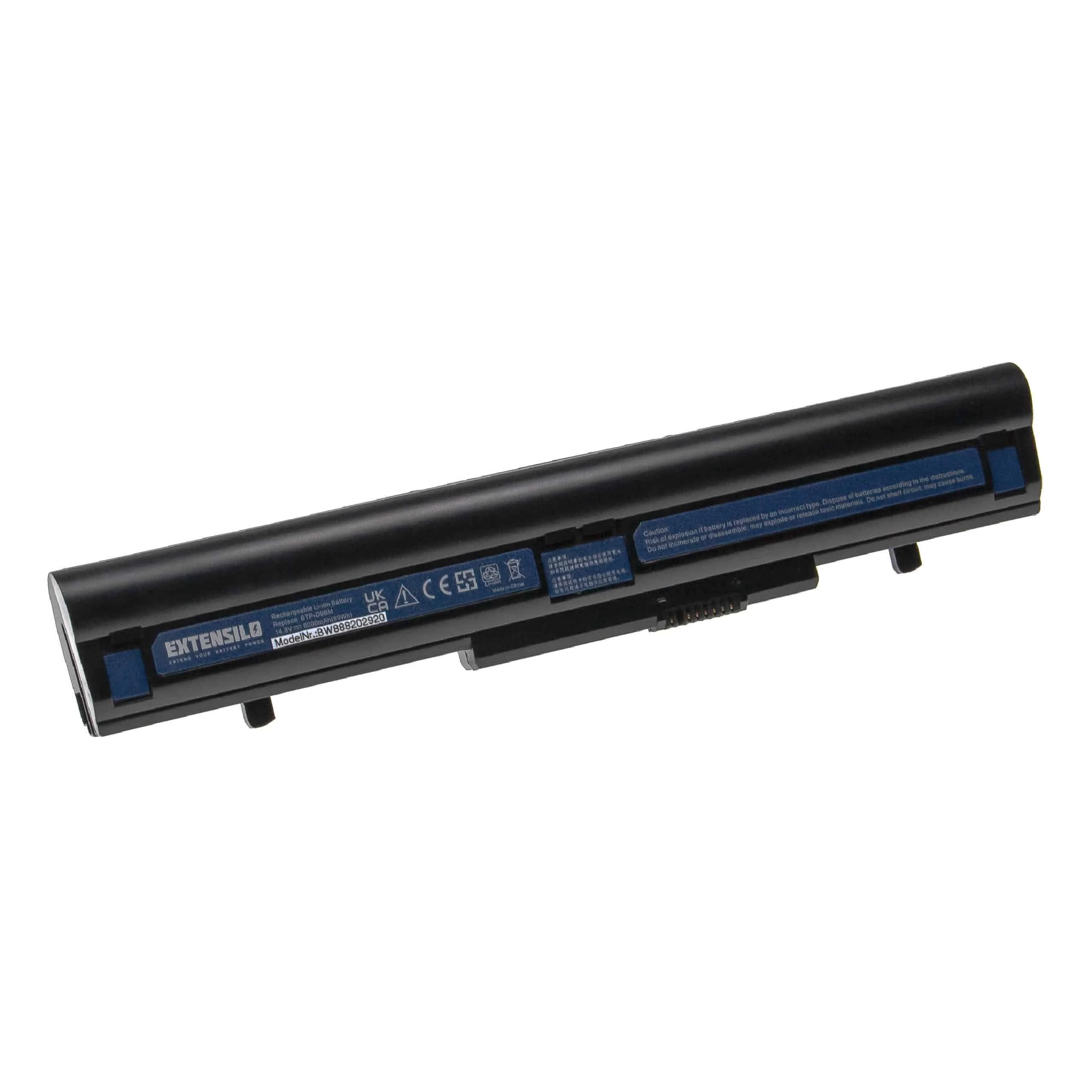 Batterie remplace Medion 40031365, 40022879, 40031366 pour ordinateur portable Medion- 6000mAh 14,8V Li-ion