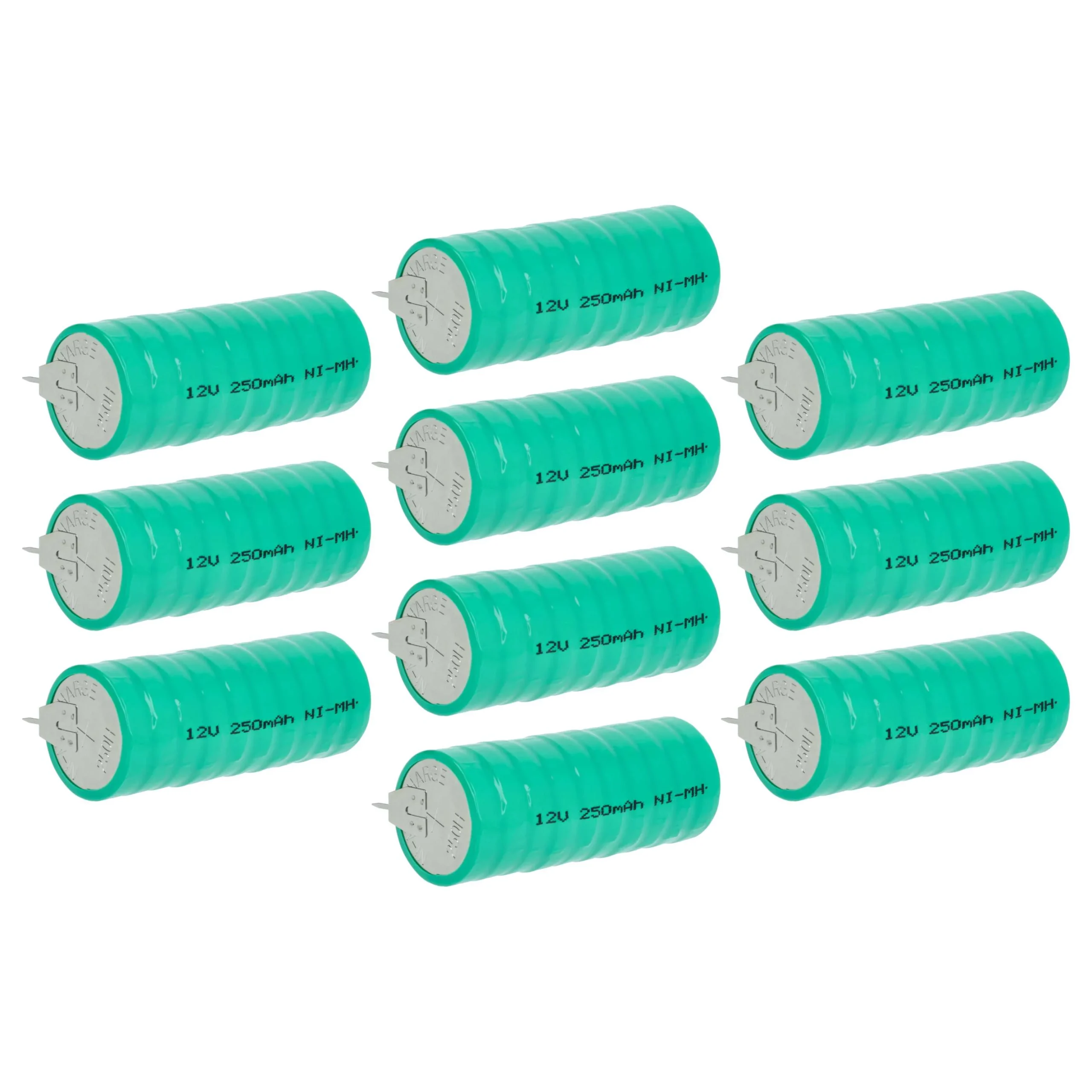 10x Piles bouton de type V250H pour le modélisme et autres - 250mAh 12V NiMH
