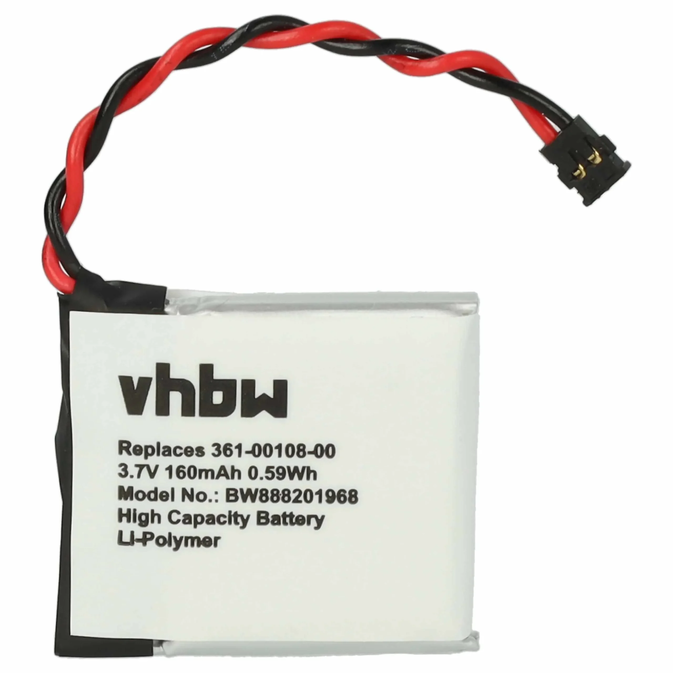 Batterie remplace Garmin 361-00108-00, 361-00108-01 montre connectée - 160mAh 3,7V Li-polymère + outils