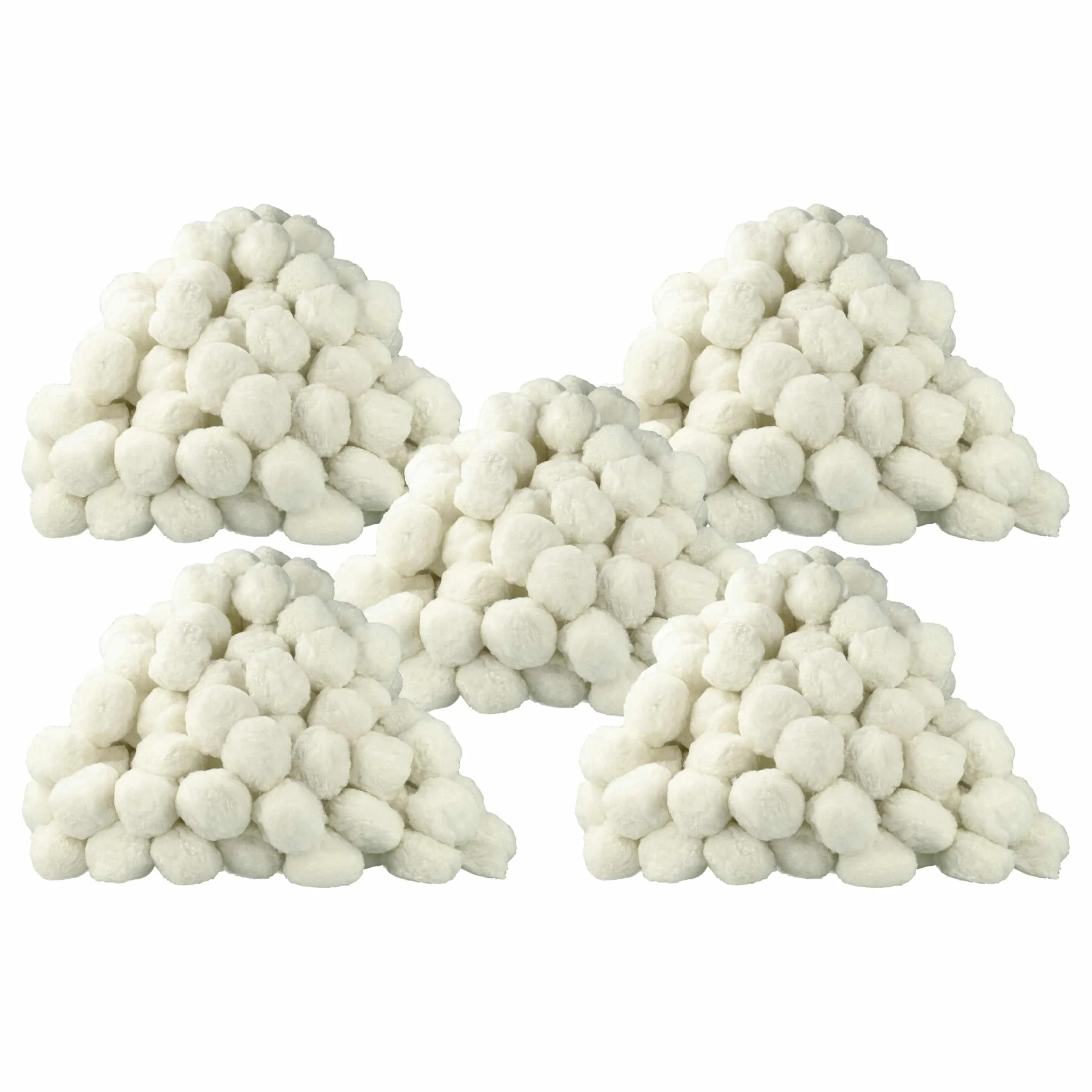 5x Sacs de balles filtrantes 1002 g remplace Bestway 58475 pour filtre de piscine Intex - 50 mm