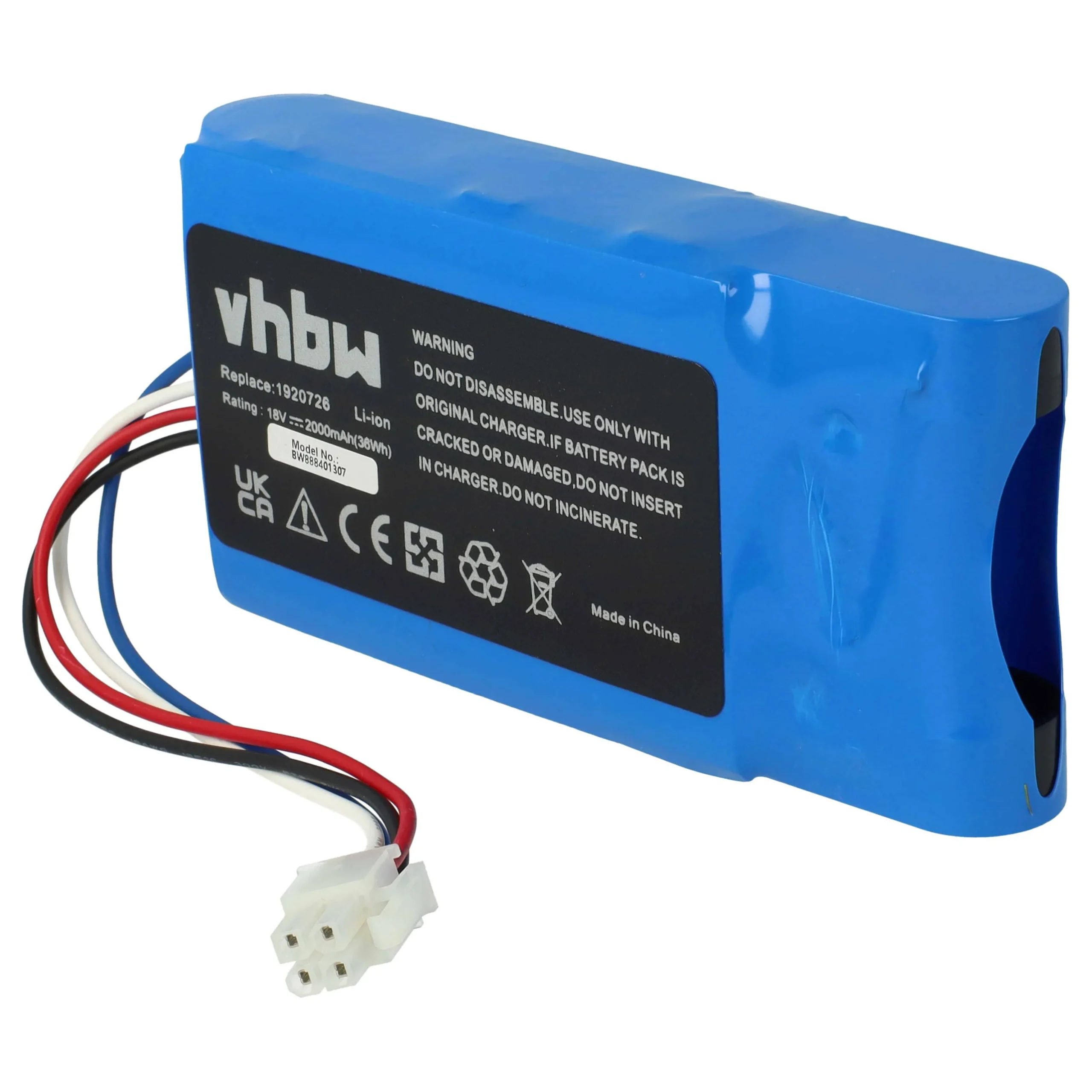 Batterie pour outil de jardinage Yard Force MB400, Amiro 350i, Amiro 400i - 2000mAh 18V Li-ion
