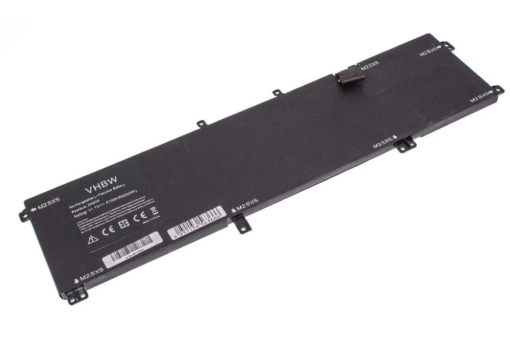 Batterie remplace Dell 0H76MY, 245RR, 7D1WJ, H76MV pour ordinateur portable Dell- 8100mAh 11,1V Li-polymère