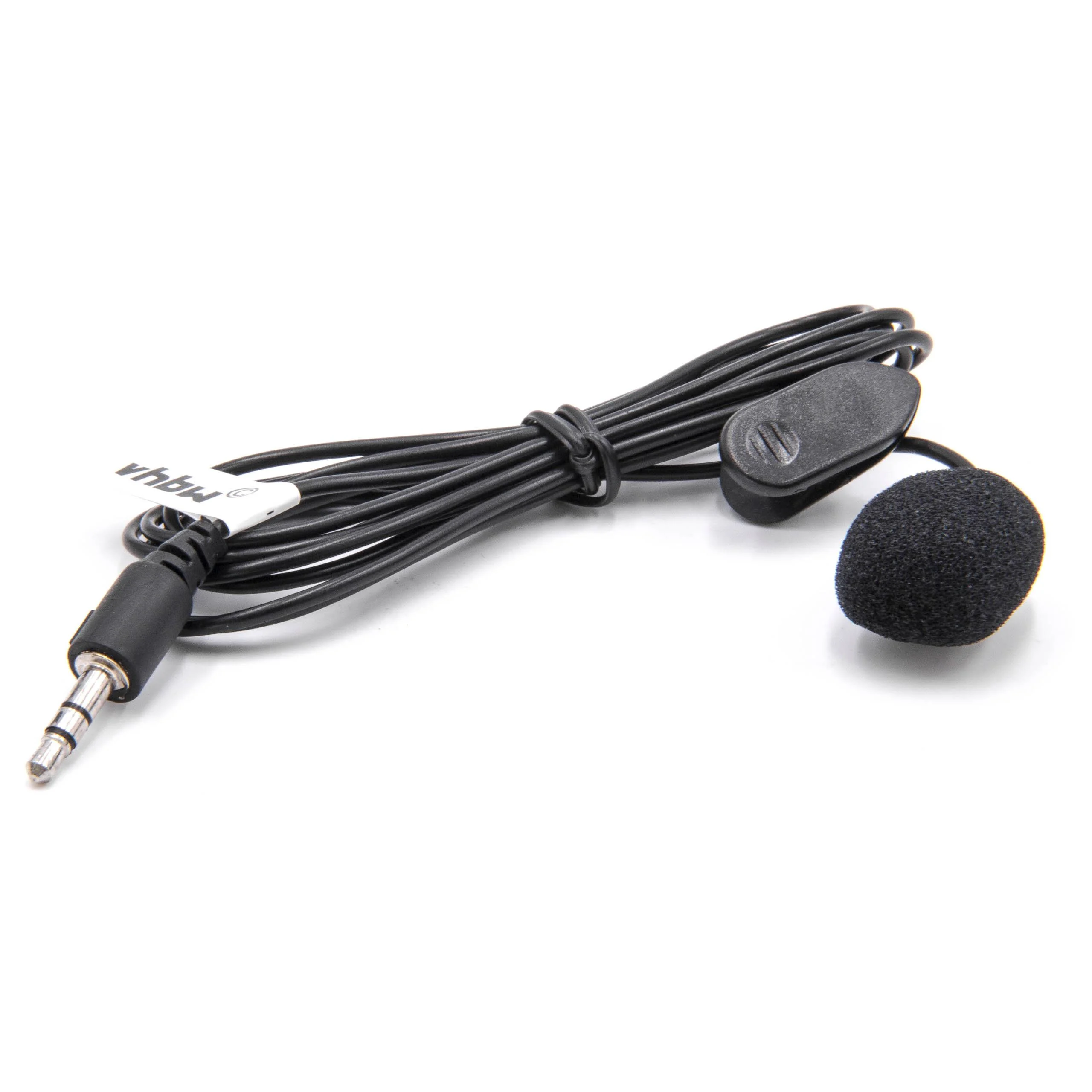 Micro-cravate pour téléphone, smartphone - Microphone externe prise jack 3,5 mm noir