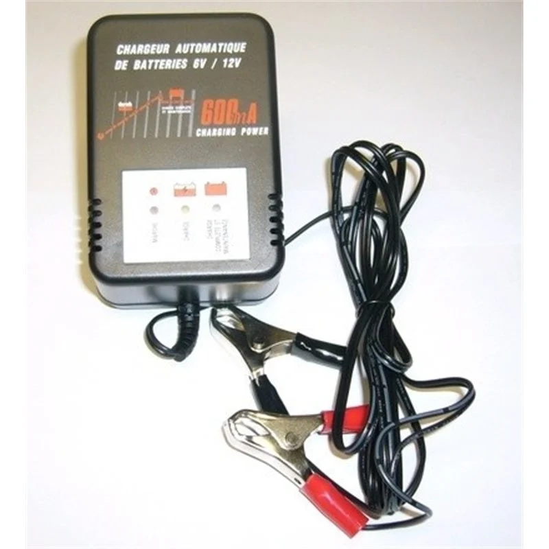 Chargeur automatique de batterie 6V/12V 600mA - Promos