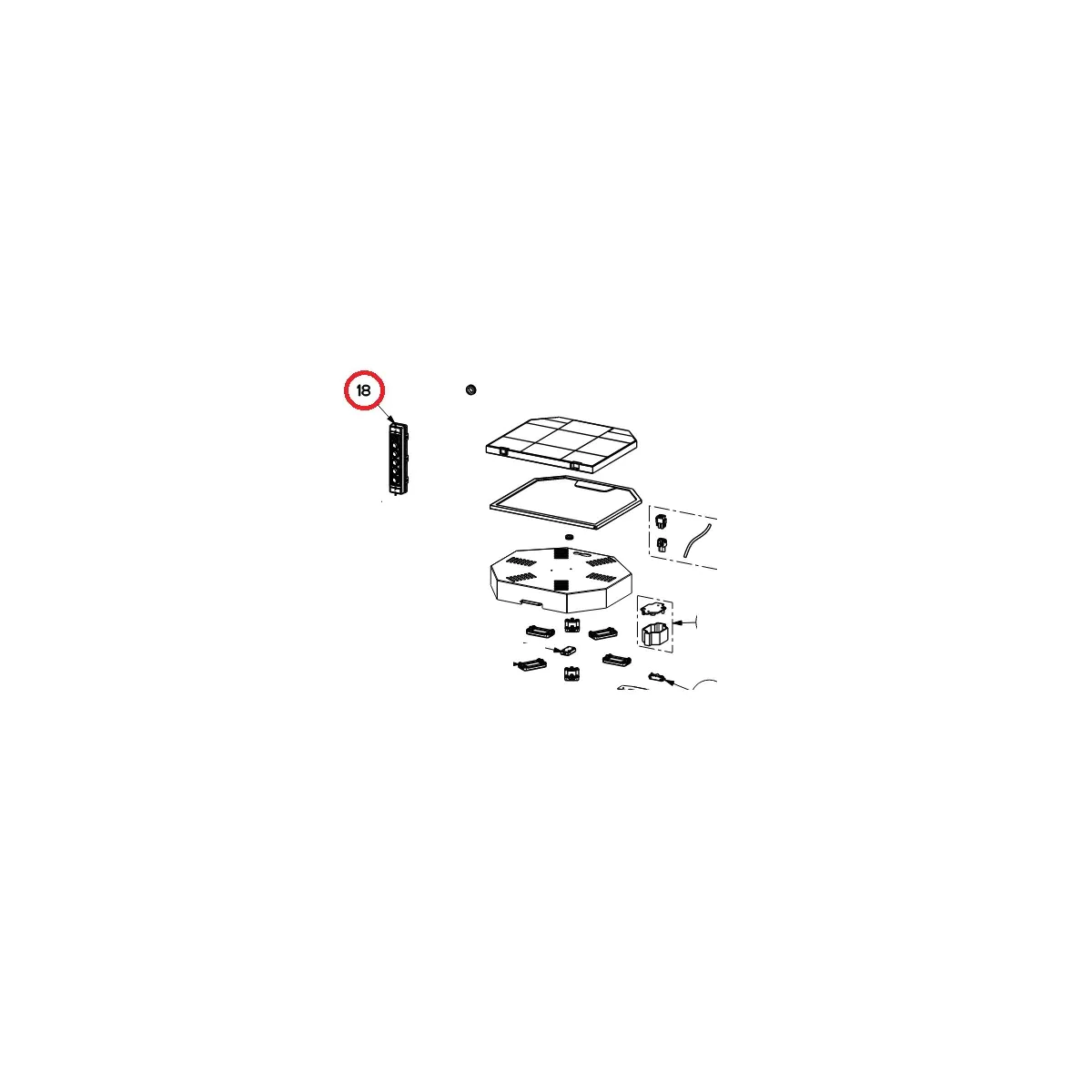 Clavier de commande 133.0498.768 - Roblin