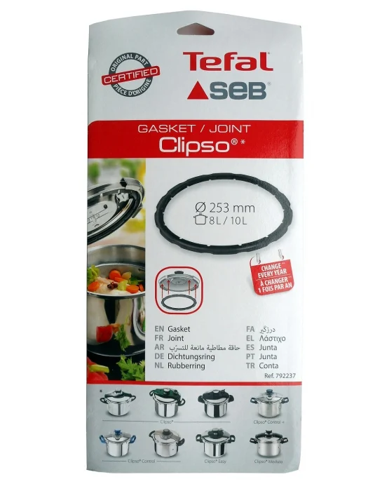 Joint couvercle cocotte SEB CLIPSO CONTROL 8L / 10L - COCOTTE MINUTE