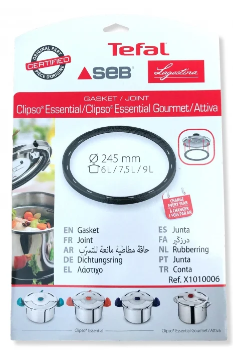 Joint de couvercle cocotte SEB CLIPSO ESSENTIAL 9L - COCOTTE MINUTE