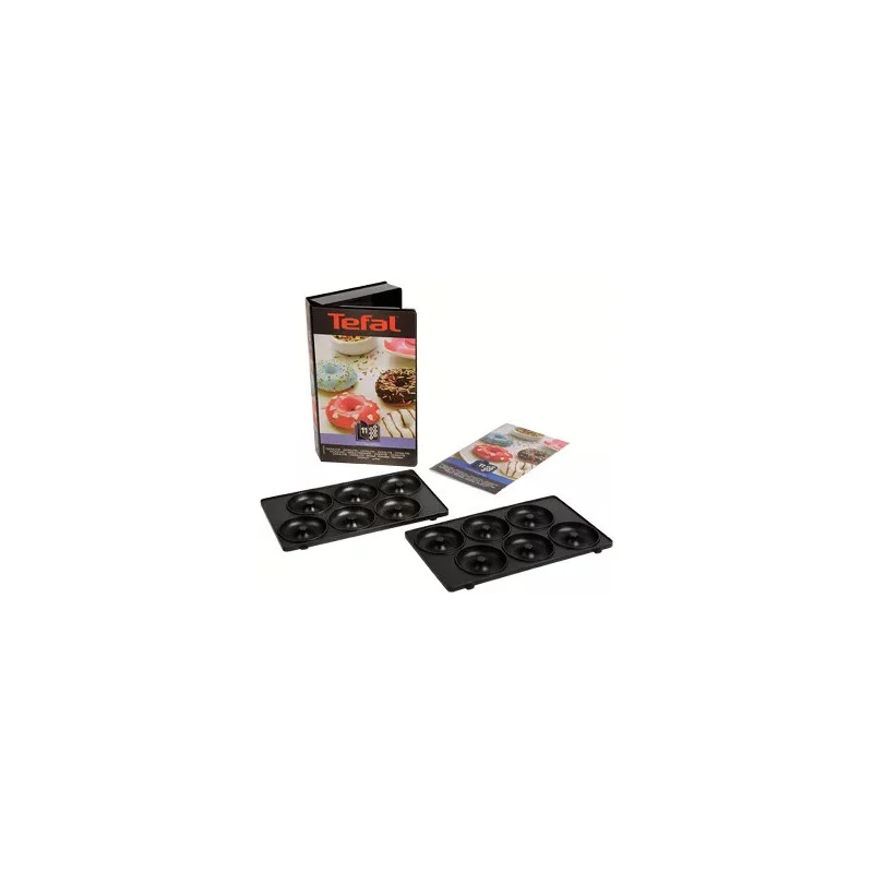 Tefal Coffret Snack Collection de 2 plaques beignets + livre de recettes XA801112 - Promos