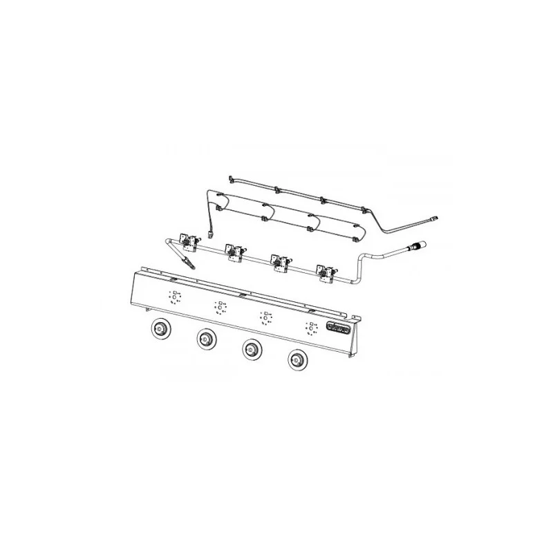 Console + Câblage (Eclairage + Allumage) + Tubulure Réchaud 28Mb 5010005799 - Promos
