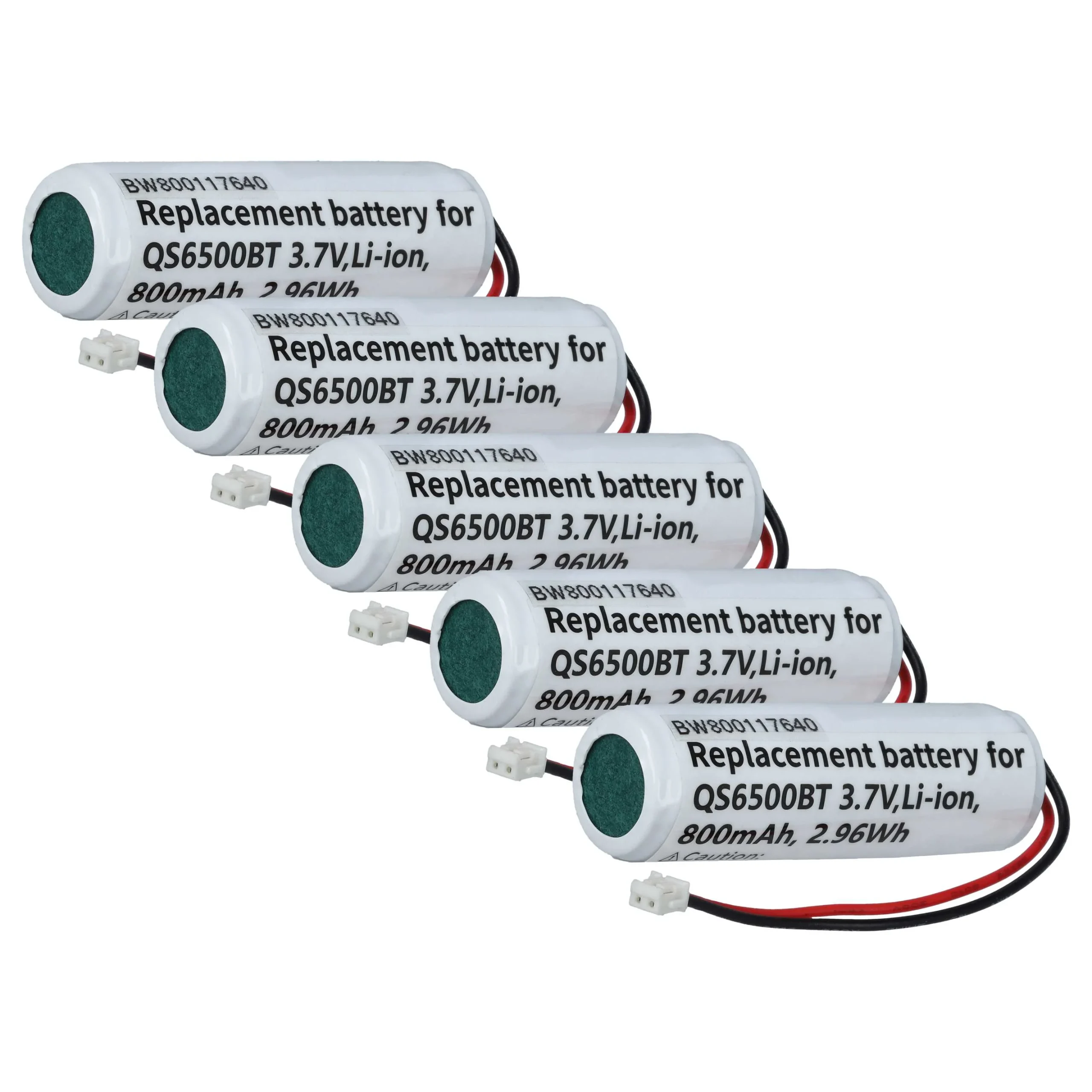 5x Batteries remplace Datalogic 10-4765, EP0906, 5-3112 pour scanner de code-barre Datalogic - 800mAh 3,7V