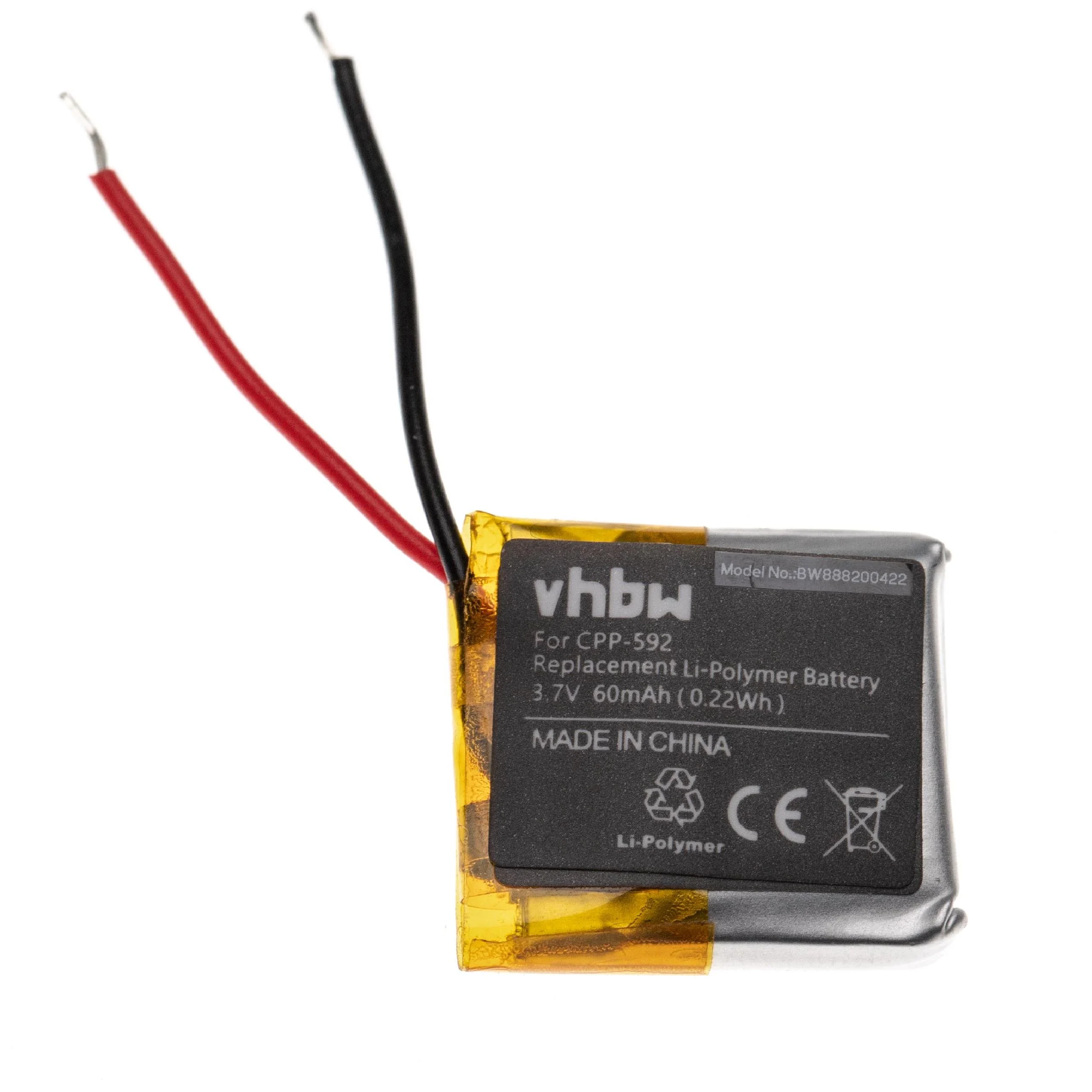 Batterie remplace Fitbit LSSP411415 montre connectée - 60mAh 3,7V Li-polymère
