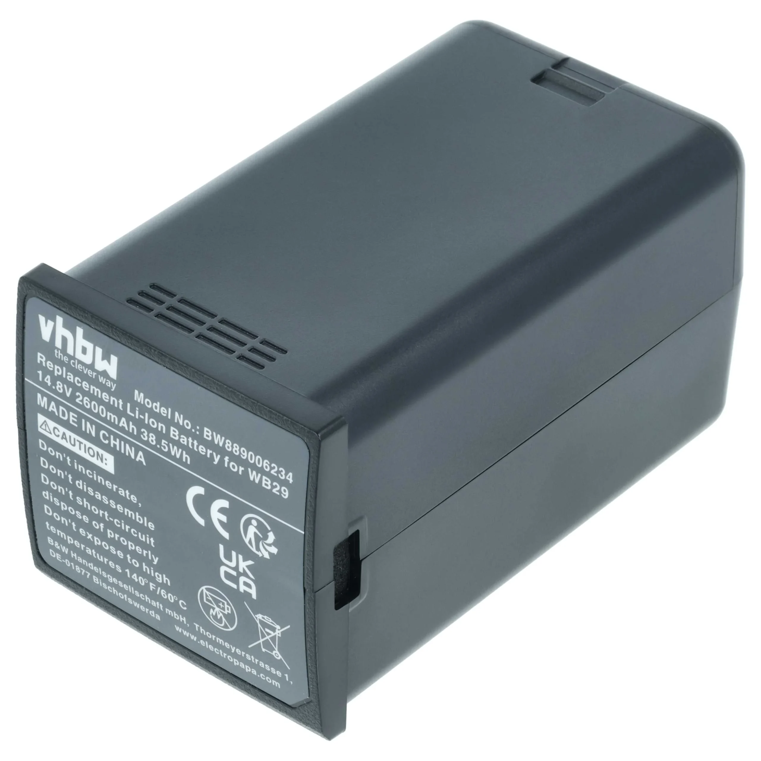 Batterie remplace Godox DFB/GDWB29, WB29 pour flash photo Godox - 2600mAh 14,8V Li-ion